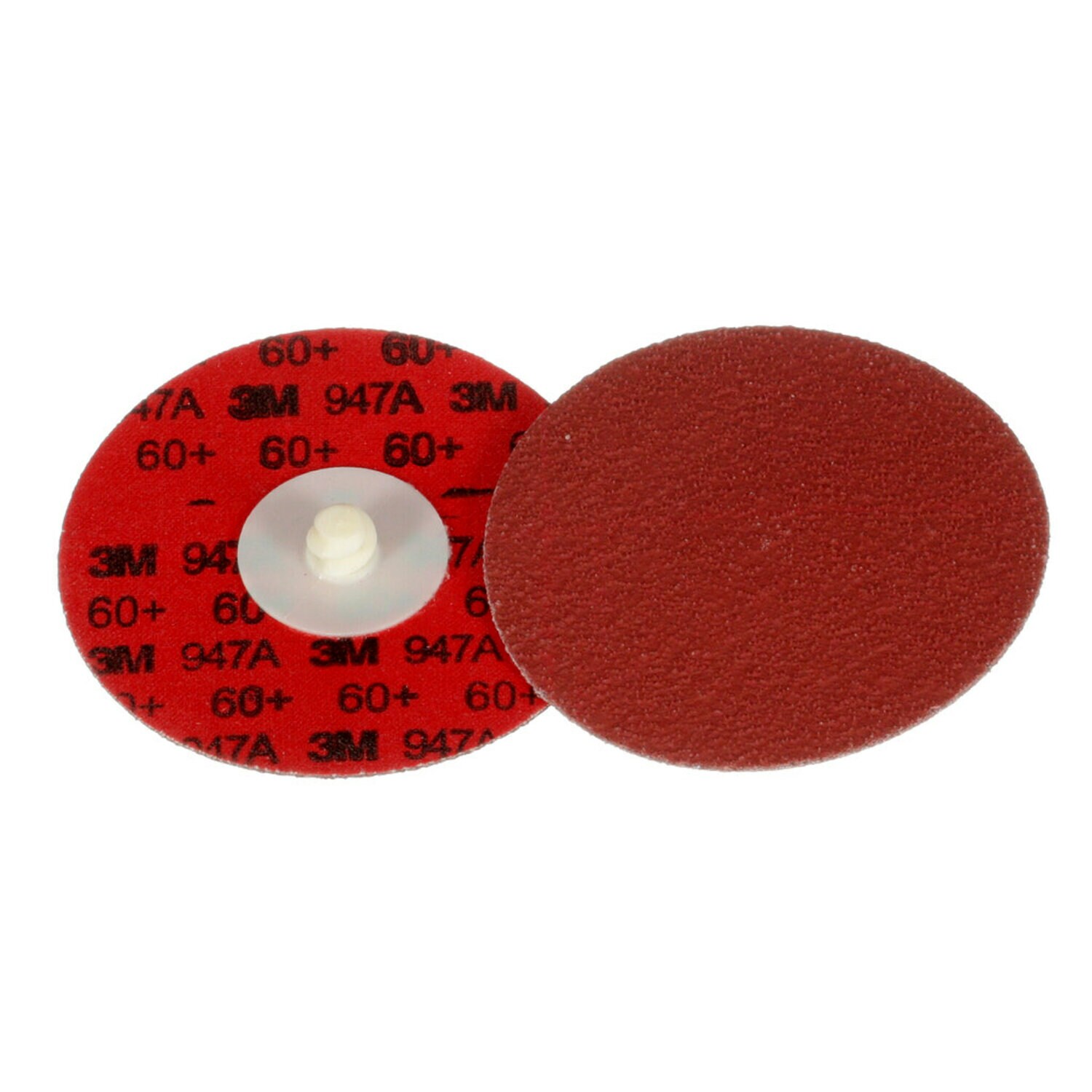 7100076898 - 3M Cubitron II Roloc Durable Edge Disc 947A, 60+, X-weight, TR, Maroon, 3 in, Die R300V, 50/Carton, 200 ea/Case