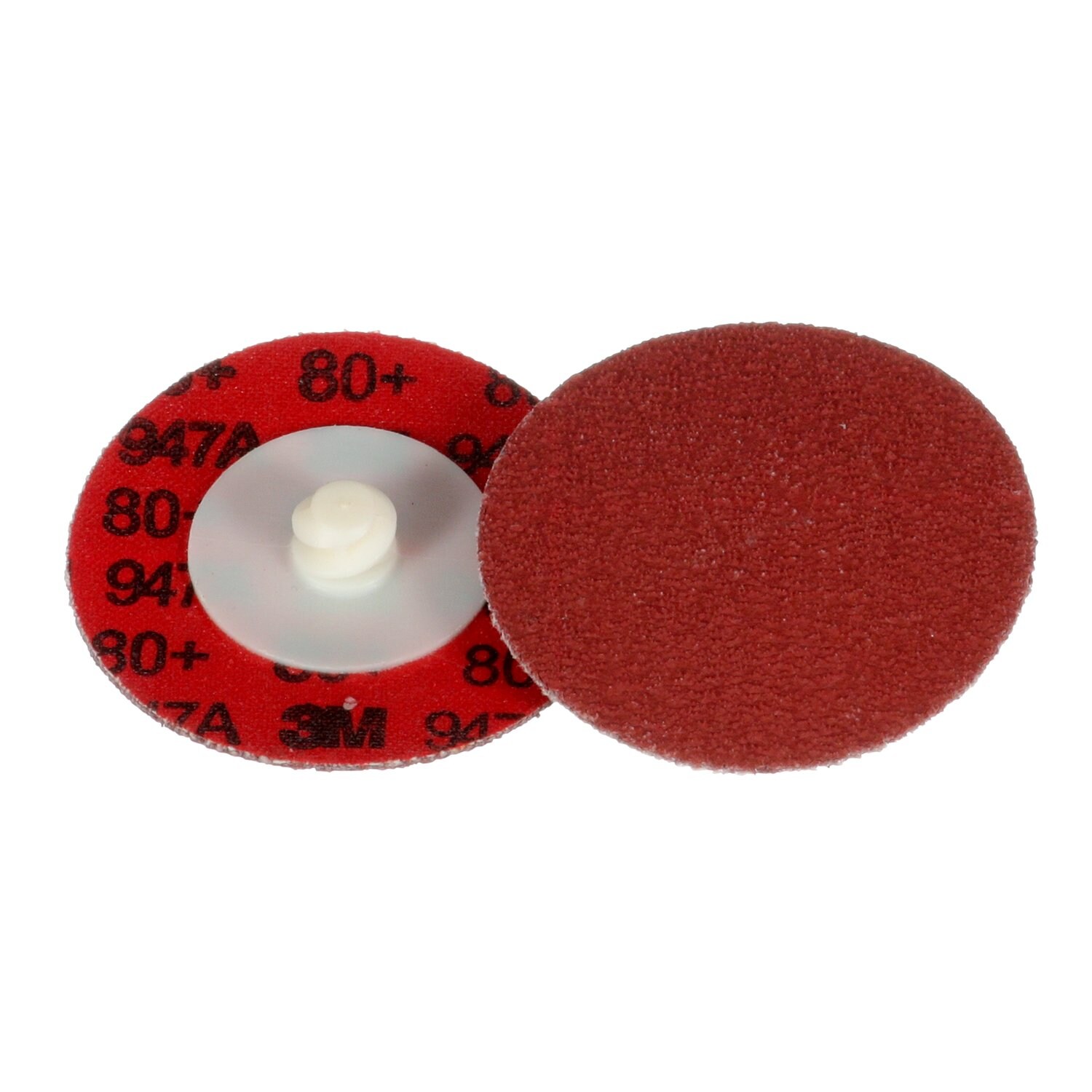 7100076925 - 3M Cubitron II Roloc Durable Edge Disc 947A, 80+, X-weight, TR, Maroon, 2 in, Die R200P, 50/Carton, 200 ea/Case