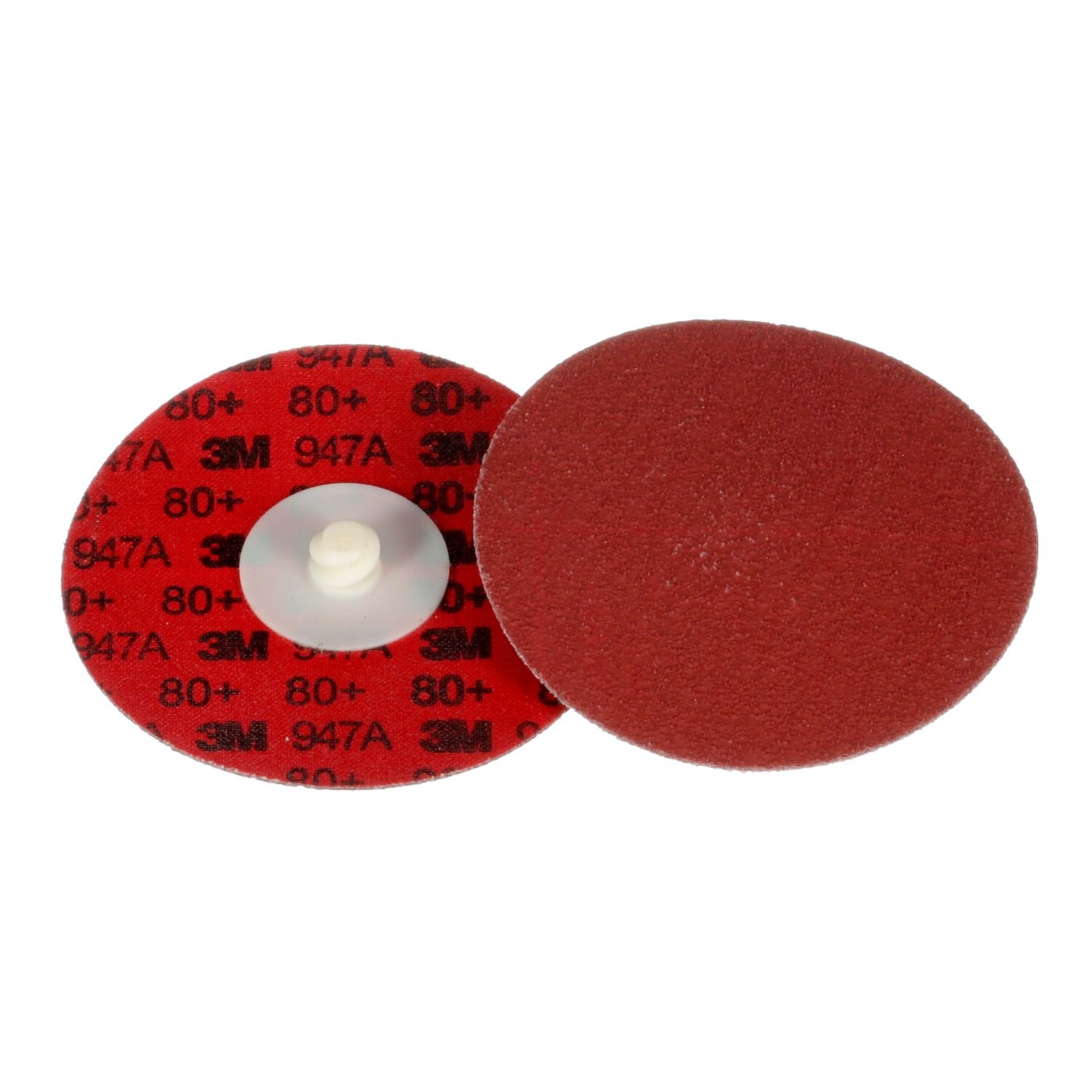 7100076926 - 3M Cubitron II Roloc Durable Edge Disc 947A, 80+, X-weight, TR, Maroon, 3 in, Die R300V, 50/Carton, 200 ea/Case