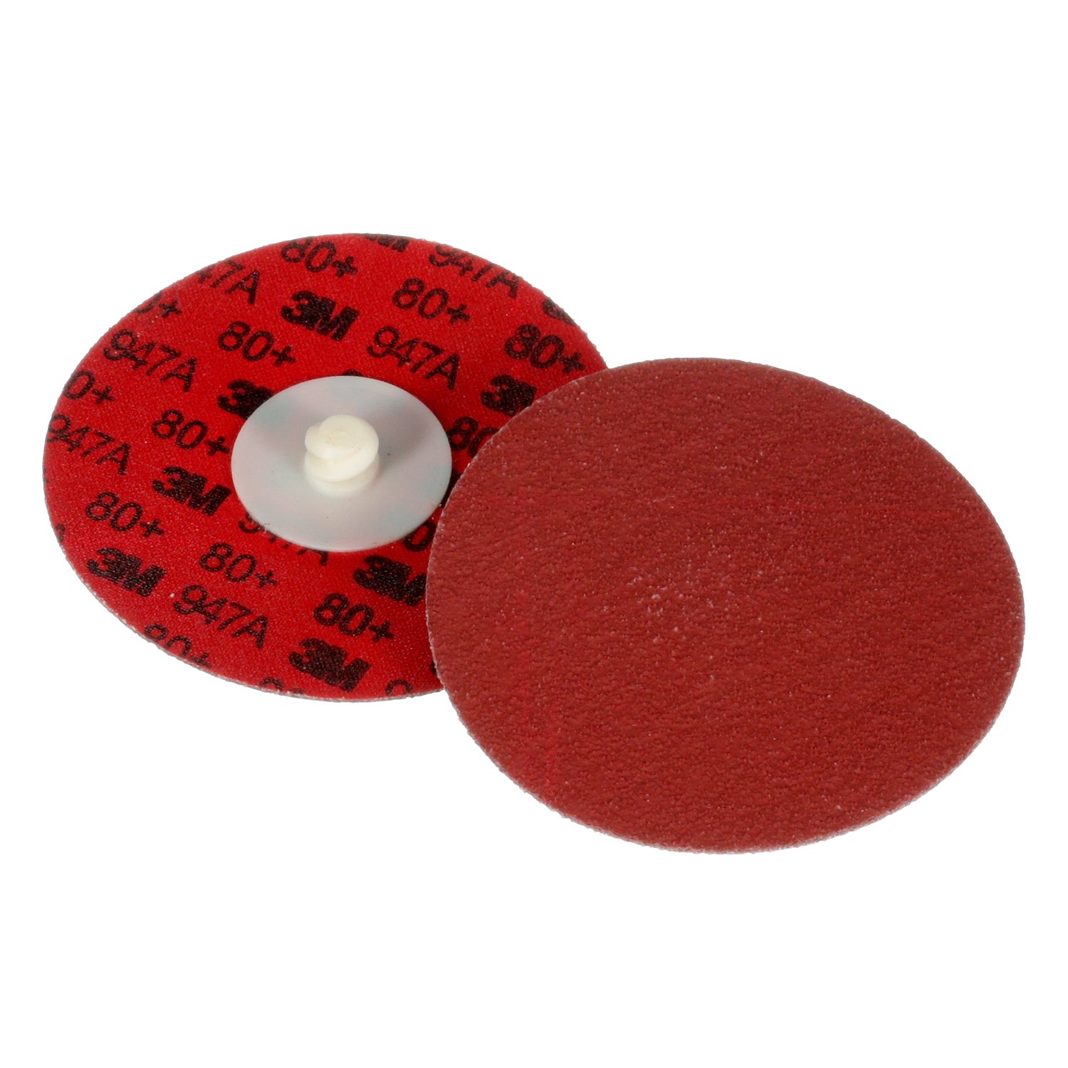 7100076927 - 3M Cubitron II Roloc Durable Edge Disc 947A, 80+, X-weight, TR, Maroon, 4 in, Die R400BB, 25/Carton, 100 ea/Case