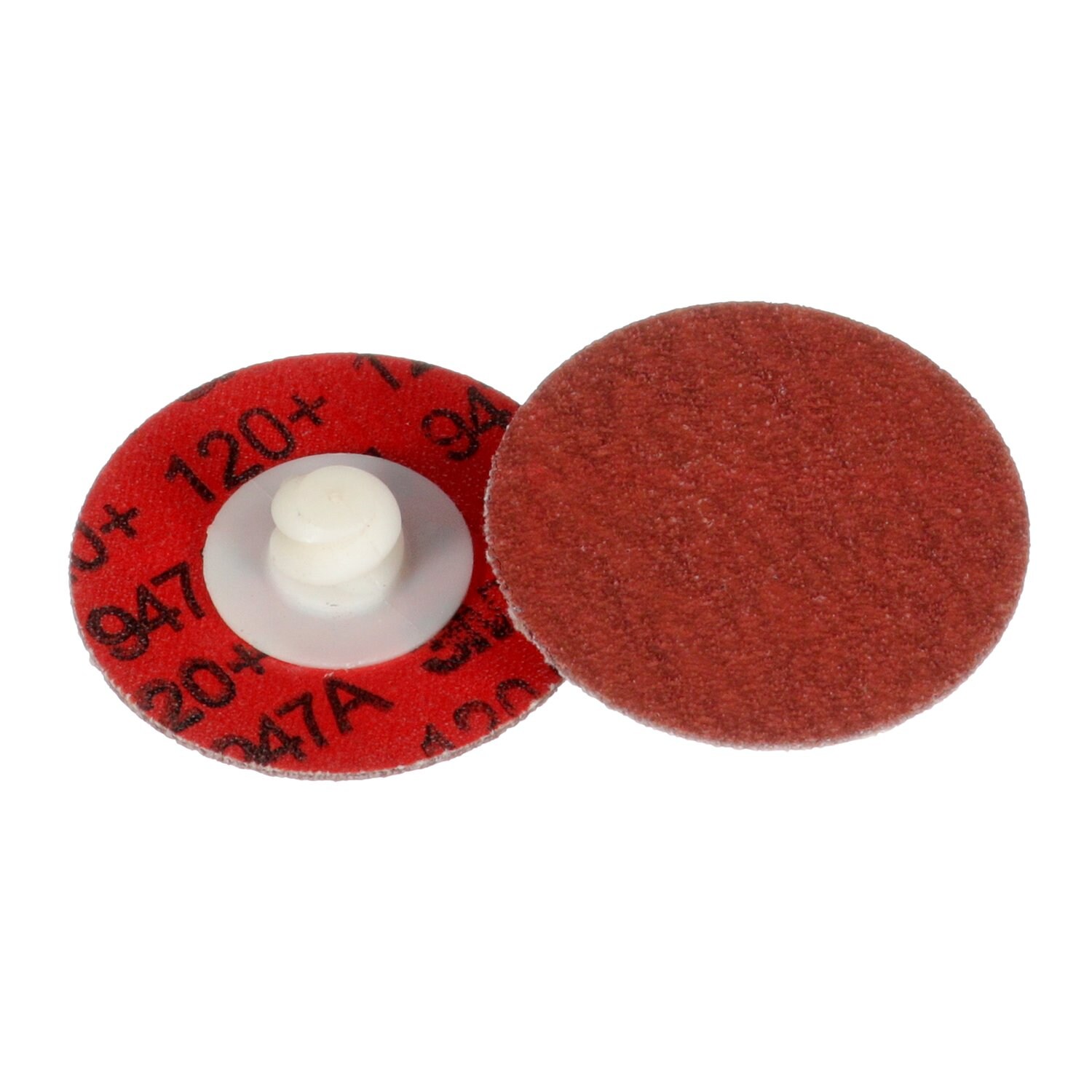 7100076932 - 3M Cubitron II Roloc Durable Edge Disc 947A, 120+, X-weight, TR, Maroon, 1-1/2 in, Die R150S, 50/Carton, 200 ea/Case