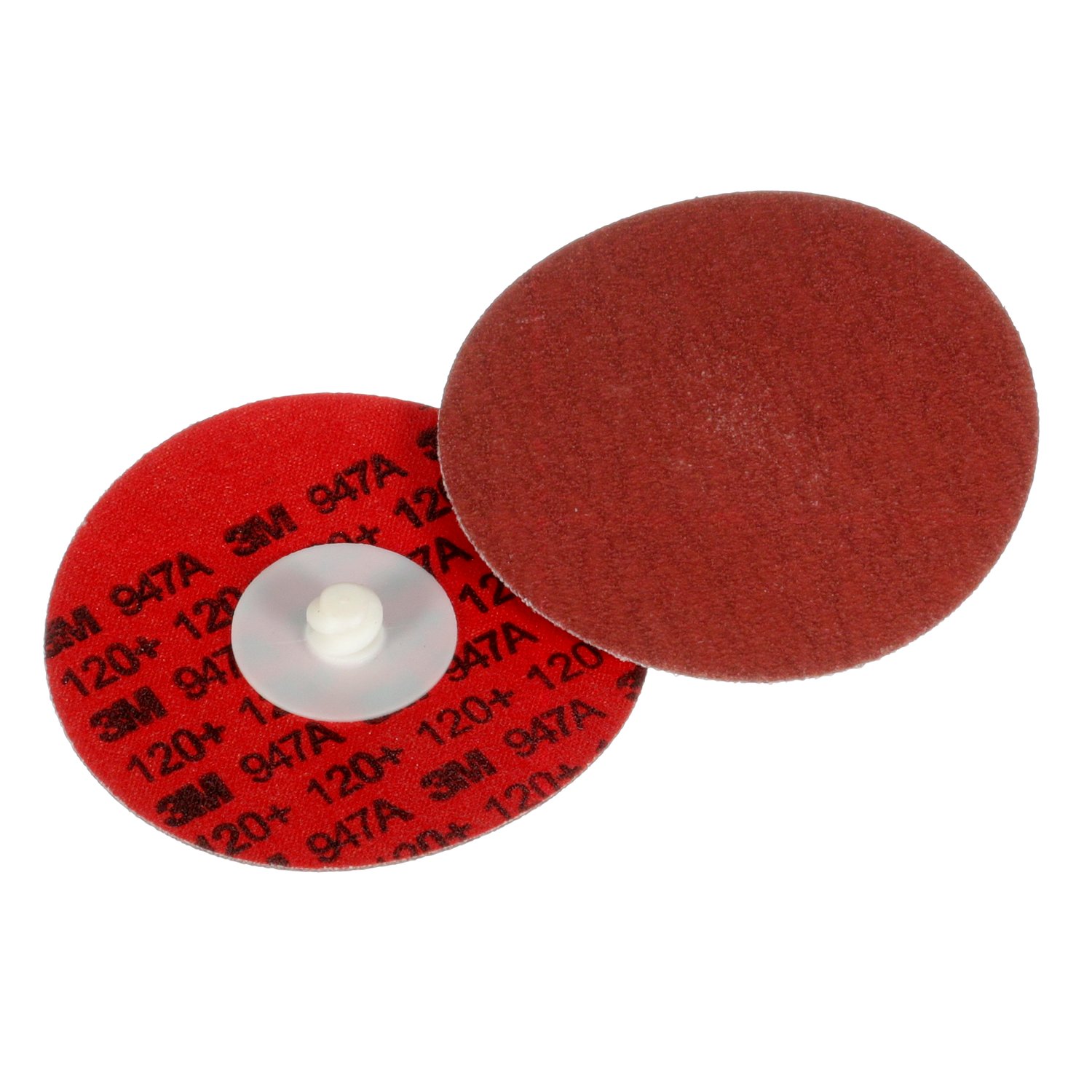 7100076935 - 3M Cubitron II Roloc Durable Edge Disc 947A, 120+, X-weight, TR, Maroon, 4 in, Die R400BB, 25/Carton, 100 ea/Case