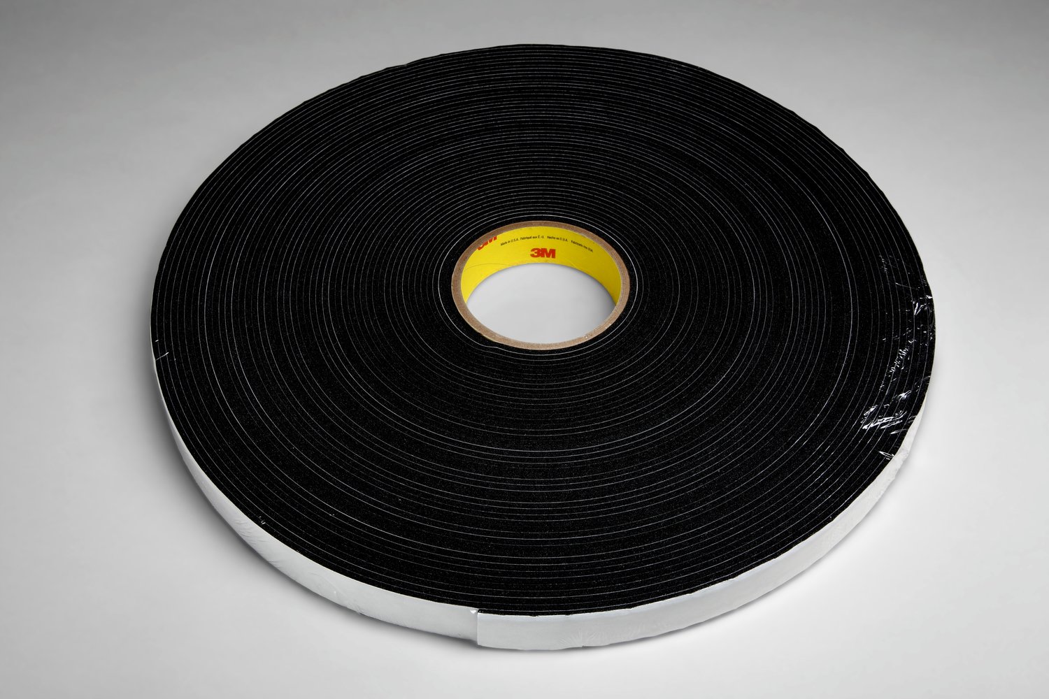 7100050117 - 3M Vinyl Foam Tape 4718, Black, 2 in x 36 yd, 125 mil, 6 rolls per case