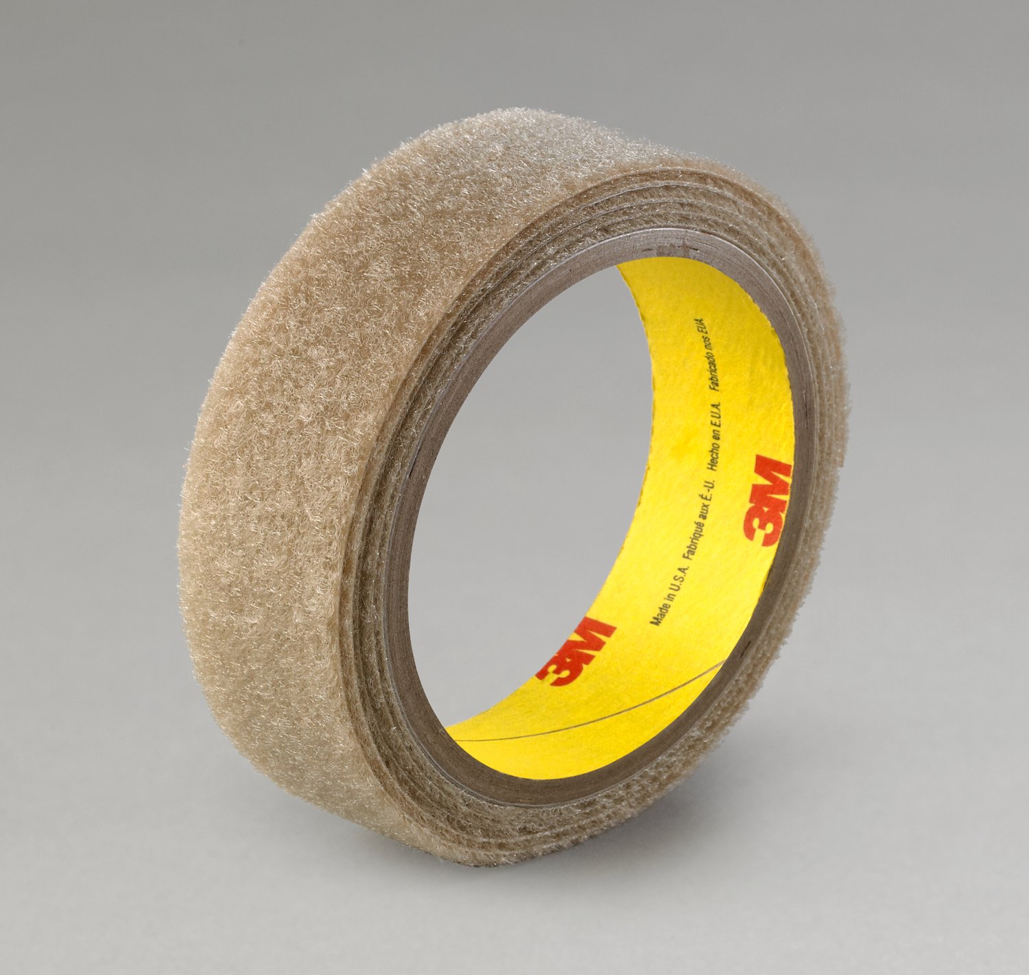 7000051775 - 3M Flame Resistant Loop Fastener SJ3418FR, Beige, 1 in x 50 yd, 12 Roll/Case