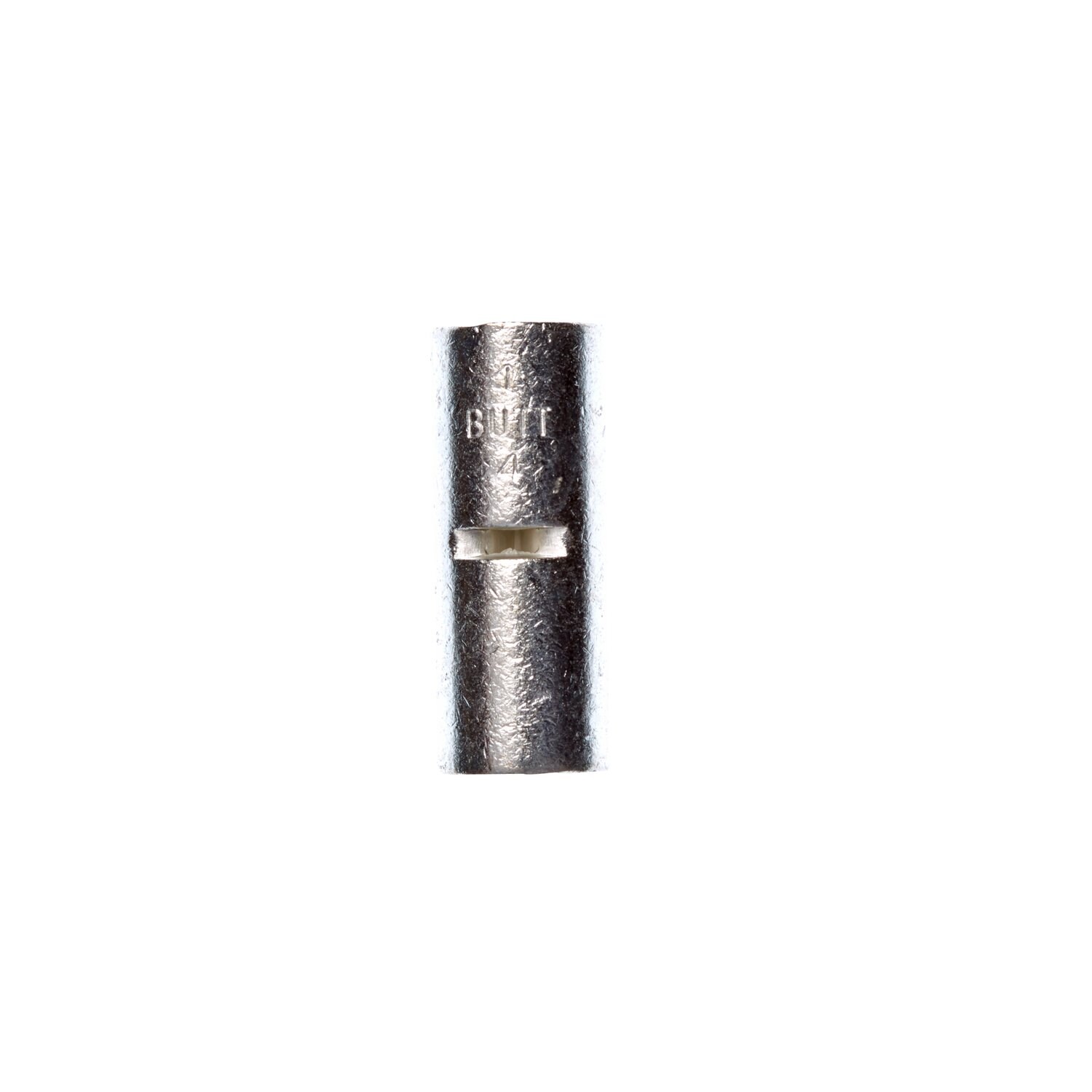 7100164166 - 3M Scotchlok Butt Connector, Non-Insulated Brazed Seam M4BCK, 4 AWG, built-in wire stop for correct positioning, 200/Case