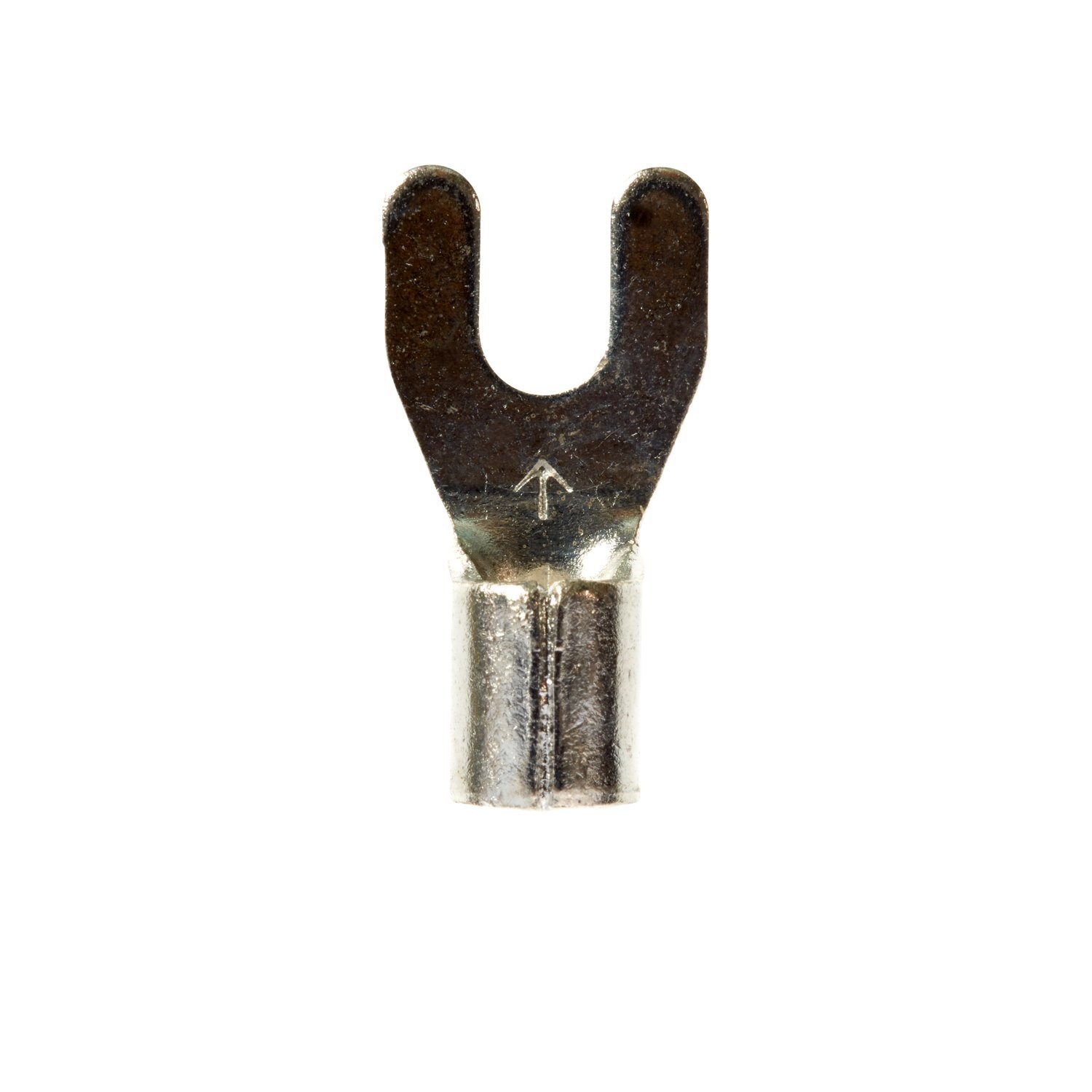 7010351291 - 3M Scotchlok Fork Non-Insulated, 50/bottle, M10-6FX, wider-tongue design for use on free-standing studs, 500/Case