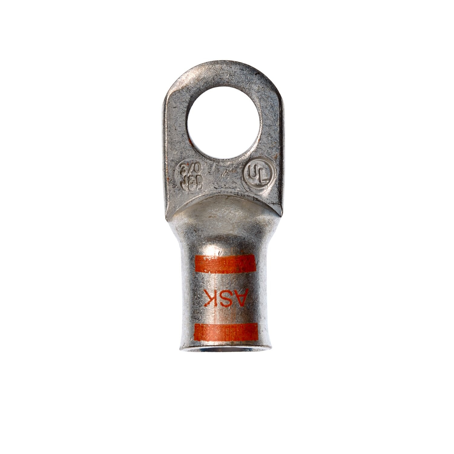 7100165435 - 3M Scotchlok Large Gauge Ring Tongue, Copper Non-Insulated Seamless MC3/0-38RX, Stud Size 3/8, 60/Case