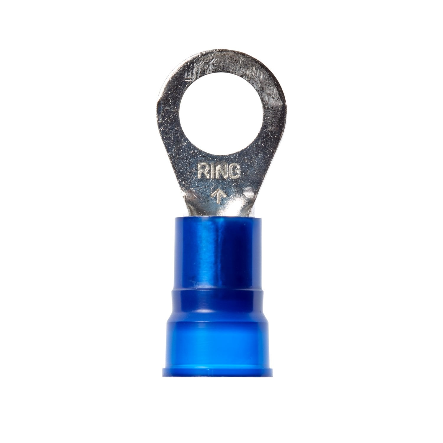 7010297504 - 3M Scotchlok Ring Nylon Insulated, 10/bottle, MN6-38RX, standard-style ring tongue fits around the stud, 100/Case