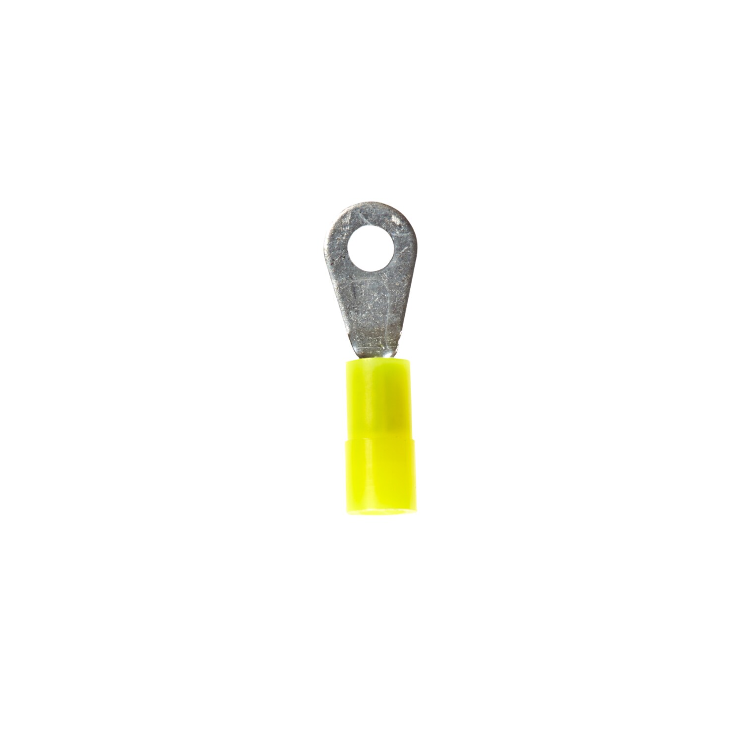 7100164996 - 3M Nylon Insulated Brazed Seam Ring Tongue Terminal, 10-4-WN, standard-style ring tongue fits around the stud