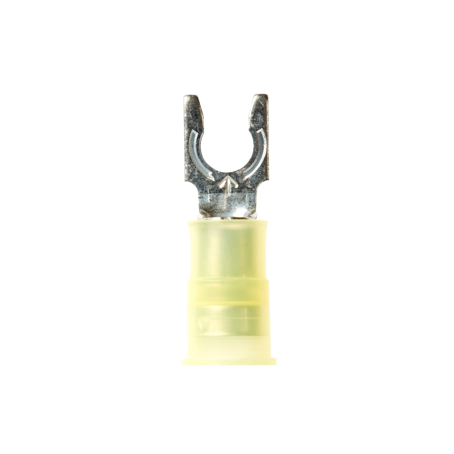 7000133357 - 3M Scotchlok Locking Fork Nylon Insulated, 50/bottle, MNG10-10FLX, spring-like tongue firmly fits around the stud, 500/Case
