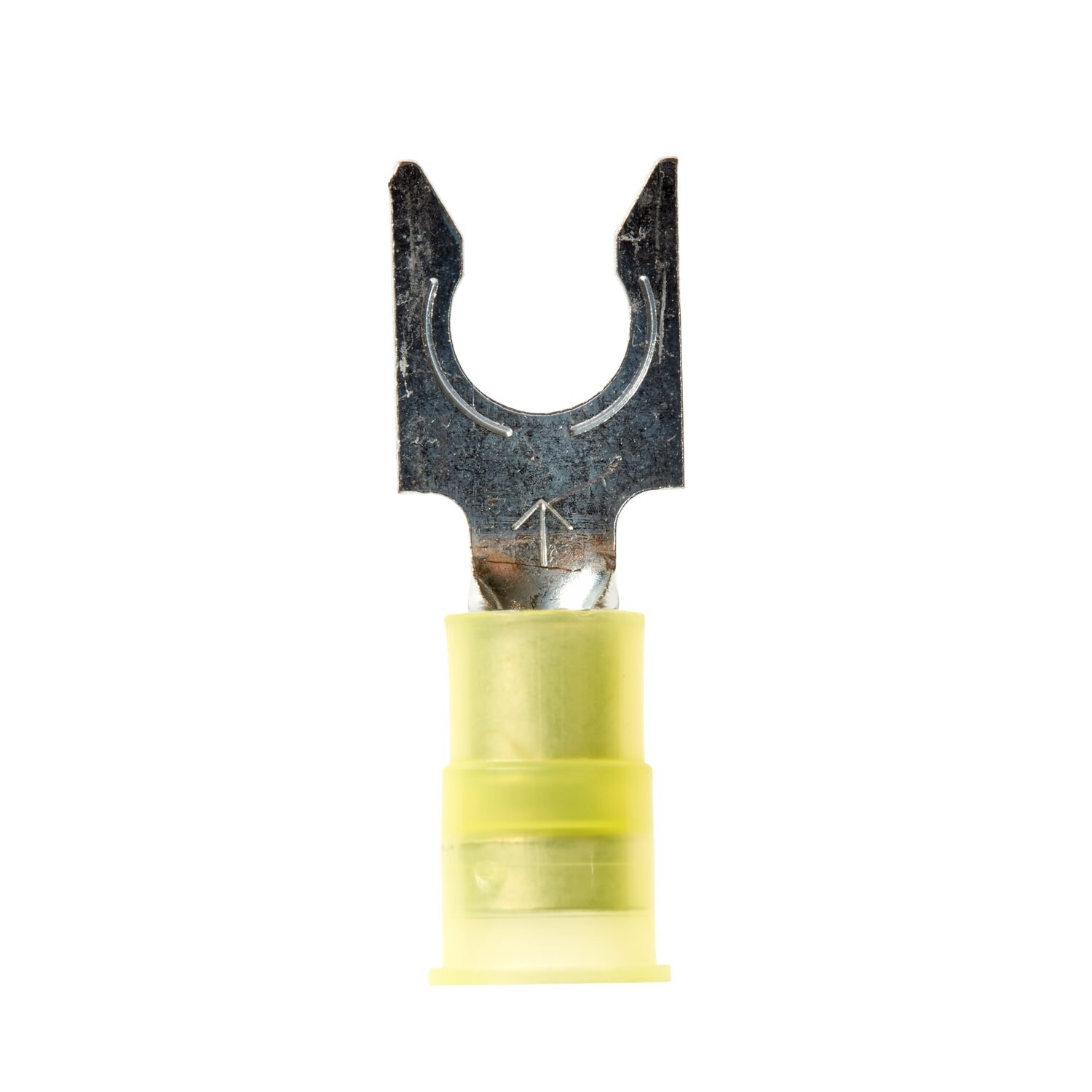 7010398183 - 3M Scotchlok Locking Fork Nylon Insulated, 50/bottle, MNG10-14FLX, spring-like tongue firmly fits around the stud, 500/Case