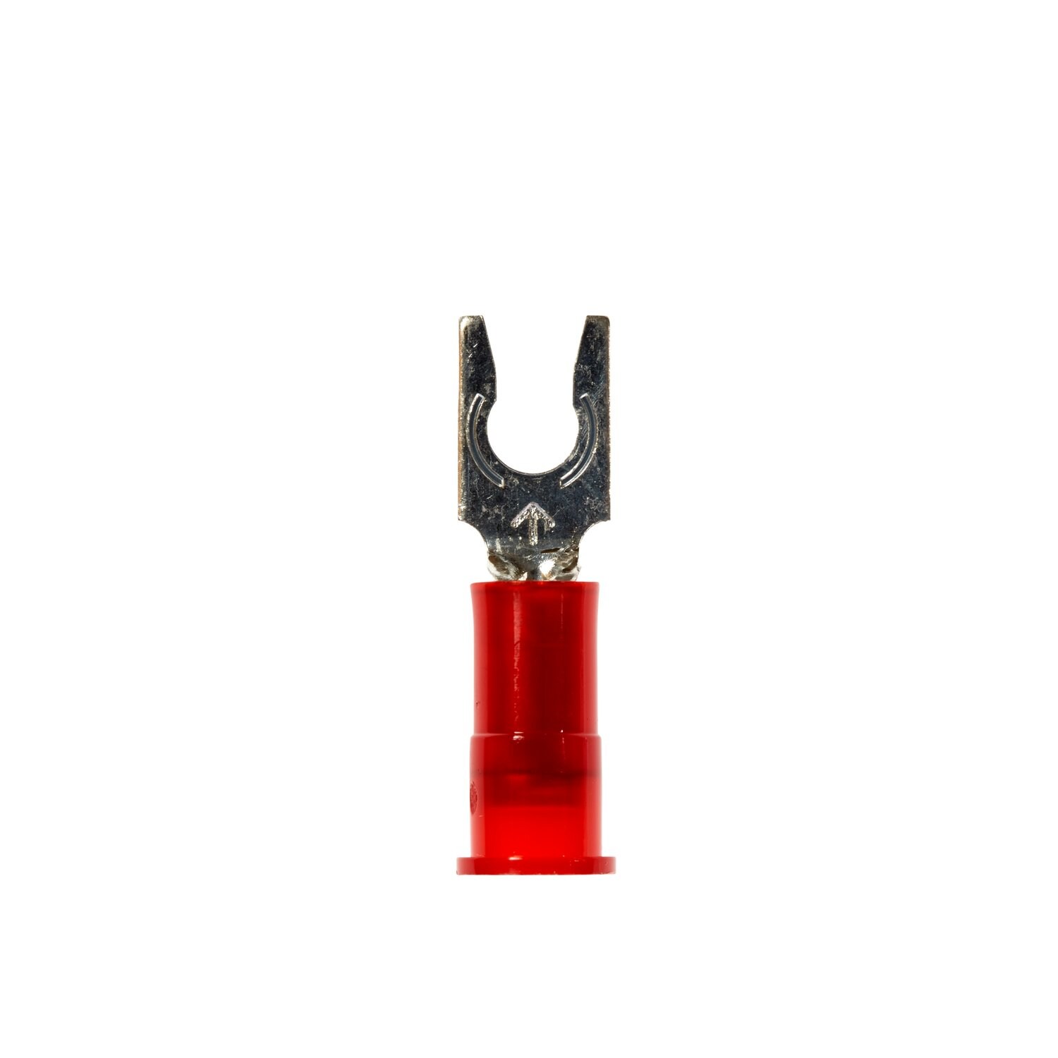 7100057498 - 3M Scotchlok Locking Fork Nylon Insulated, 100/bottle, MNG18-6FLX, spring-like tongue firmly fits around the stud, 500/Case