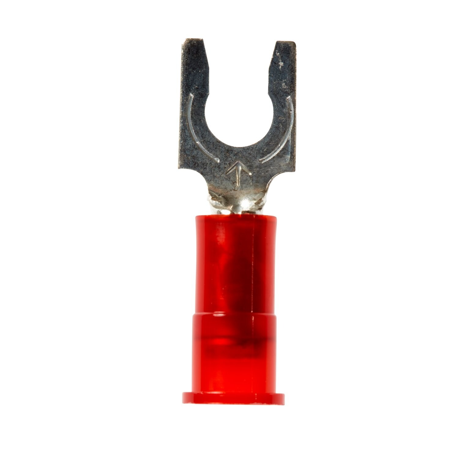 7010398187 - 3M Scotchlok Locking Fork Nylon Insulated, 100/bottle, MNG18-8FLX, spring-like tongue firmly fits around the stud, 500/Case