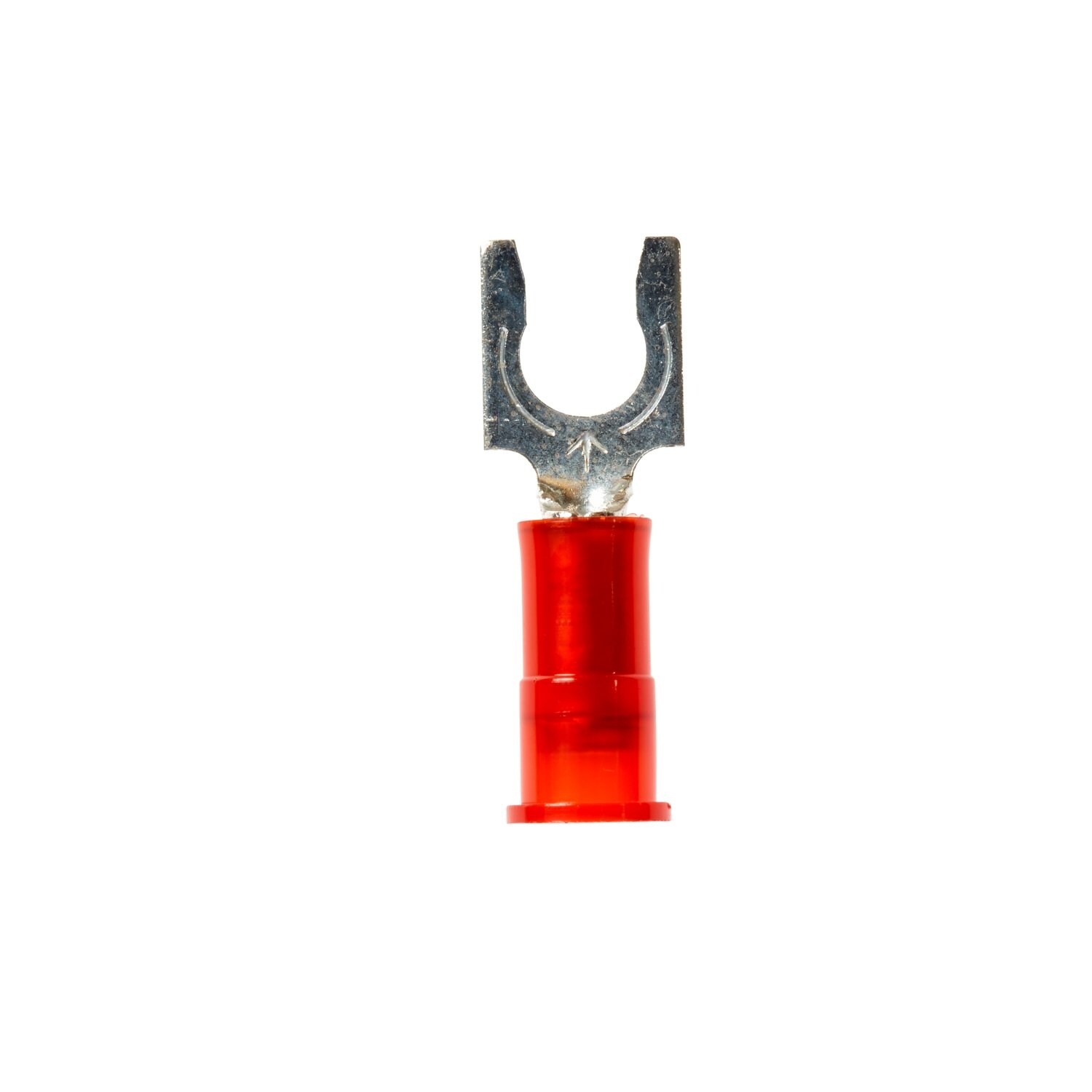7010351283 - 3M Scotchlok Locking Fork Nylon Insulated, 100/bottle, MNG18-10FLX, spring-like tongue firmly fits around the stud, 500/Case