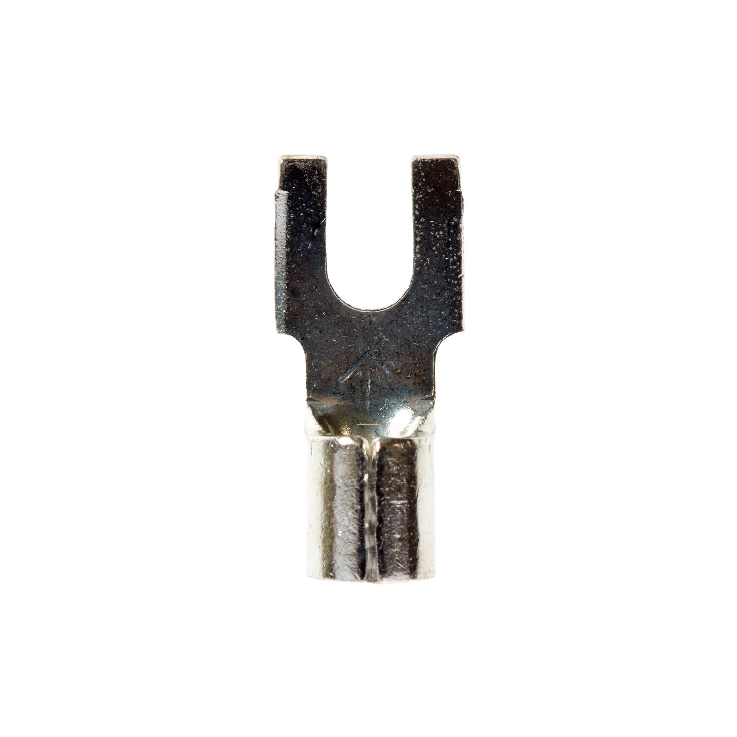 7100164107 - 3M Scotchlok Block Fork, Non-Insulated Butted Seam MU10-6FBK, Stud
Size 6, suitable for use in a terminal block, 500/Case