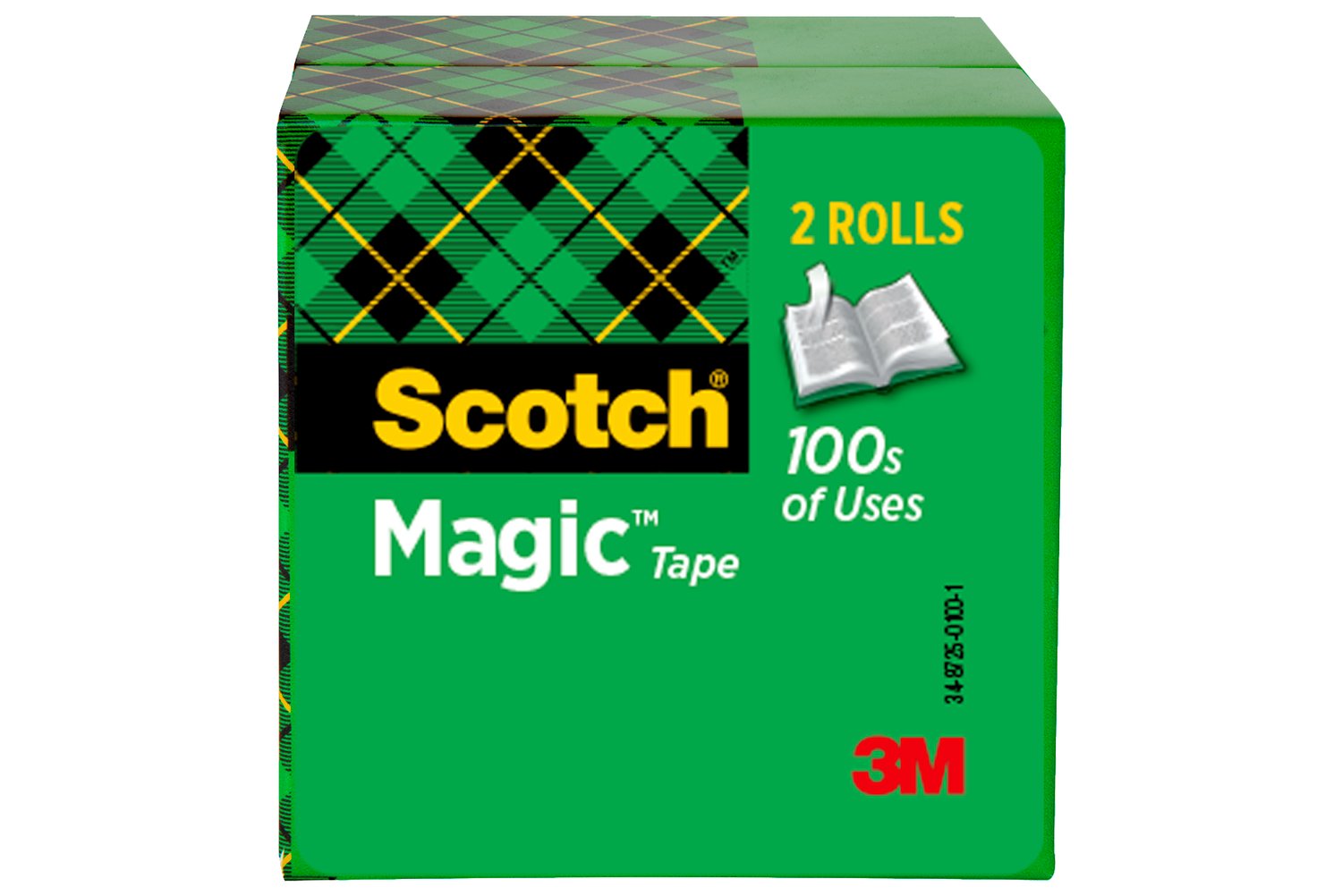 7010295029 - Scotch Magic Tape 810-2P12-72, 1/2 in x 2592 in, 2 pk