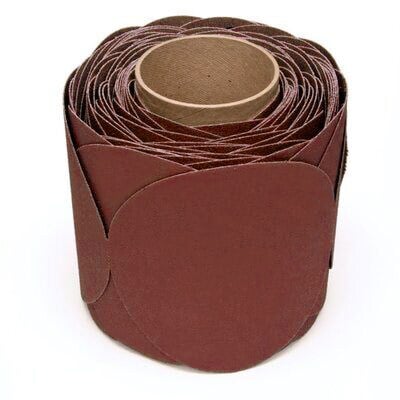 7100305882 - 3M Stikit Film Disc Roll 375L, P220 3MIL, 6 in x NH, Die 600Z, 100 Discs/Roll, 4 Rolls/Case