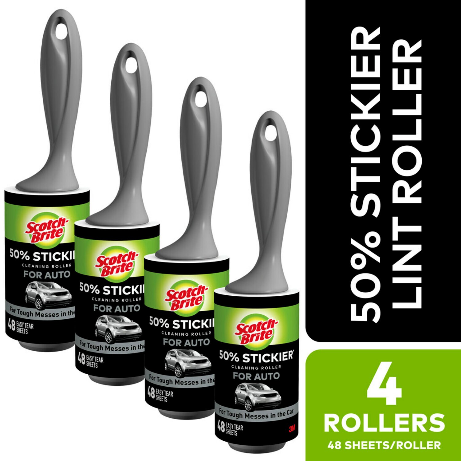 7100211659 - Scotch-Brite 50 percent Stickier Lint Roller 830RS-48-4-M, 4/1