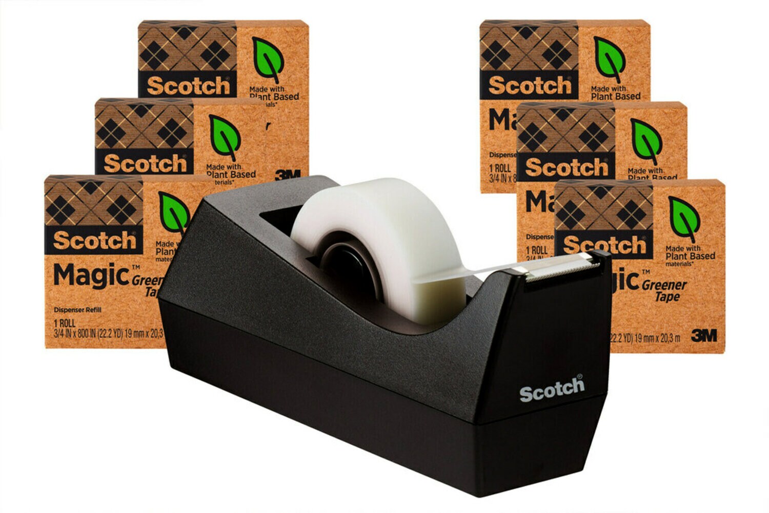 7010332154 - Scotch Magic Greener Tape 812-6PC38, 3/4 in x 900 in (19 mm x 22,8 m)