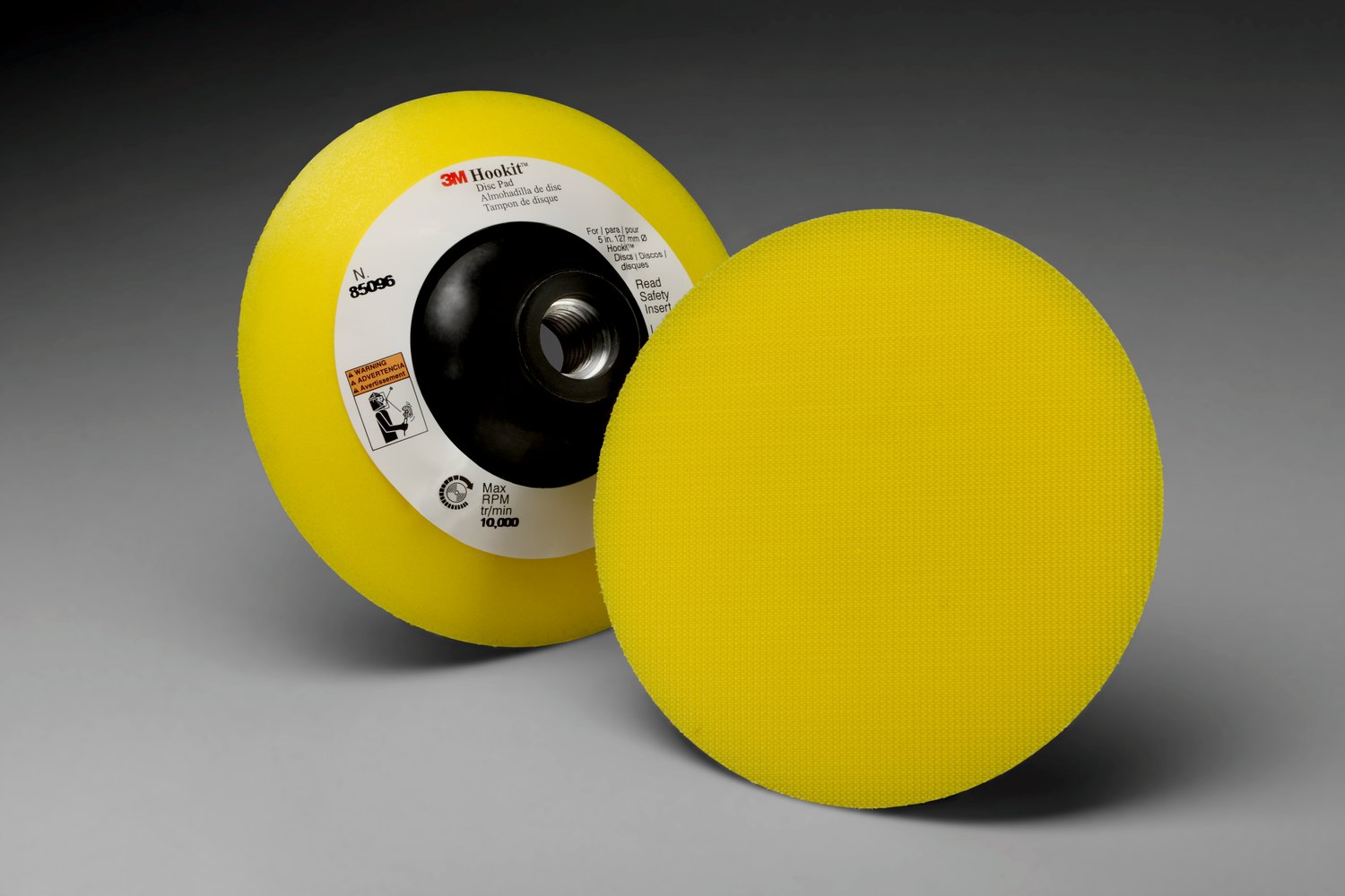 7100041215 - 3M Hookit Disc Pad 85096, 5 in x 5/8 in x 5/8 in-11 Internal, 5 ea/Case