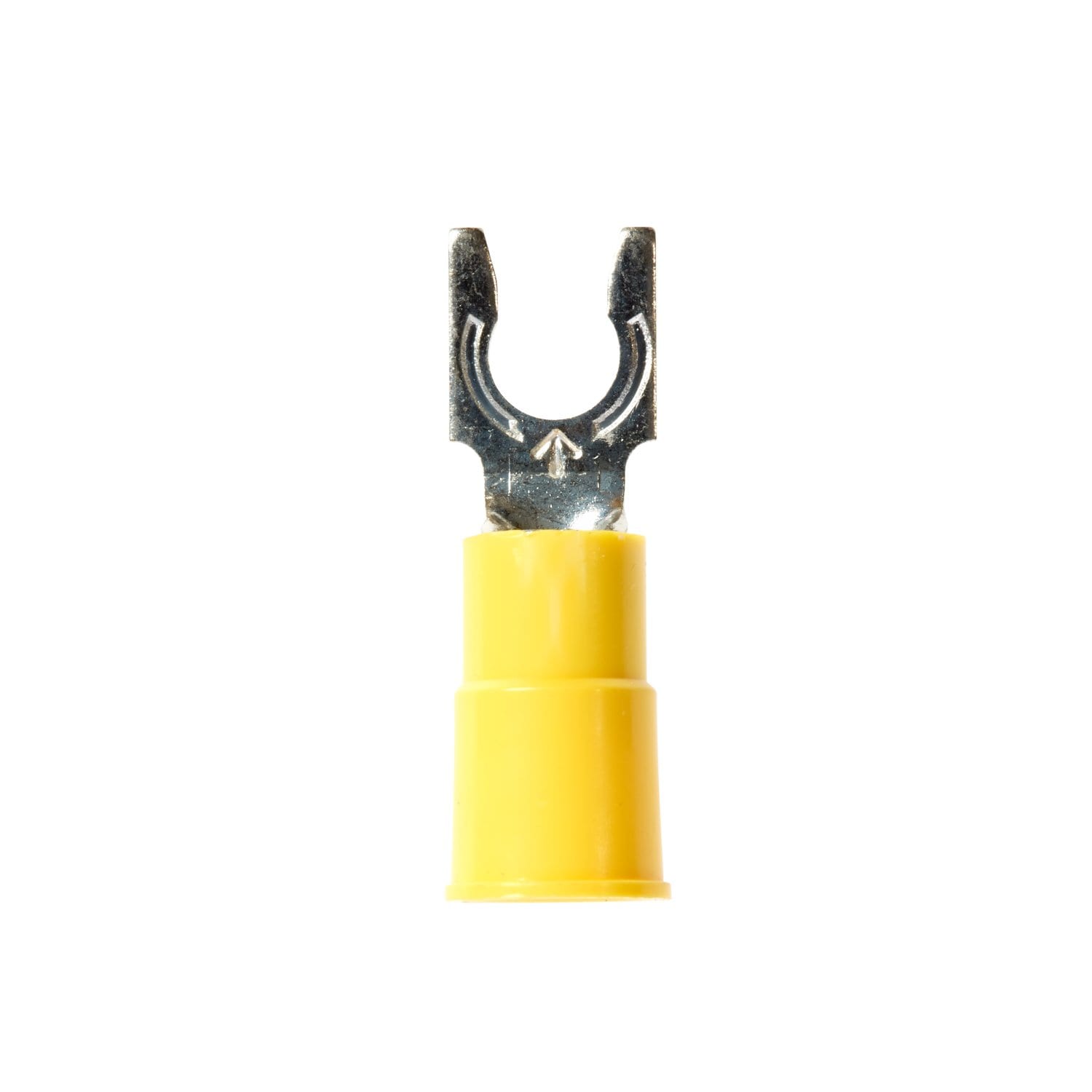 7000133340 - 3M Scotchlok Fork Vinyl Insulated, 50/bottle, MV10-10FX, wider-tongue design for use on free-standing studs, 500/Case