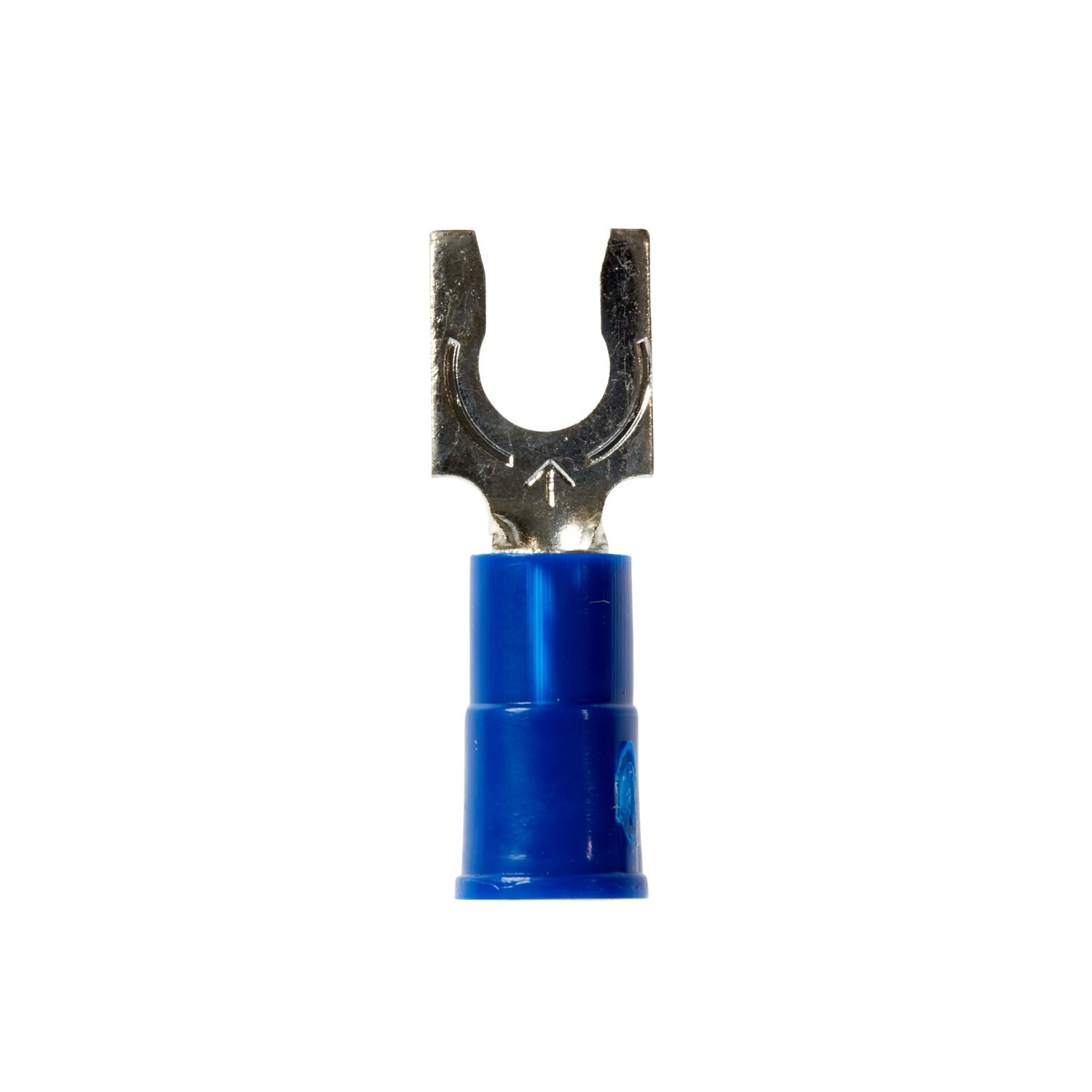 7010351287 - 3M Scotchlok Locking Fork Vinyl Insulated, 100/bottle, MV14-8FLX, spring-like tongue firmly fits around the stud, 500/Case