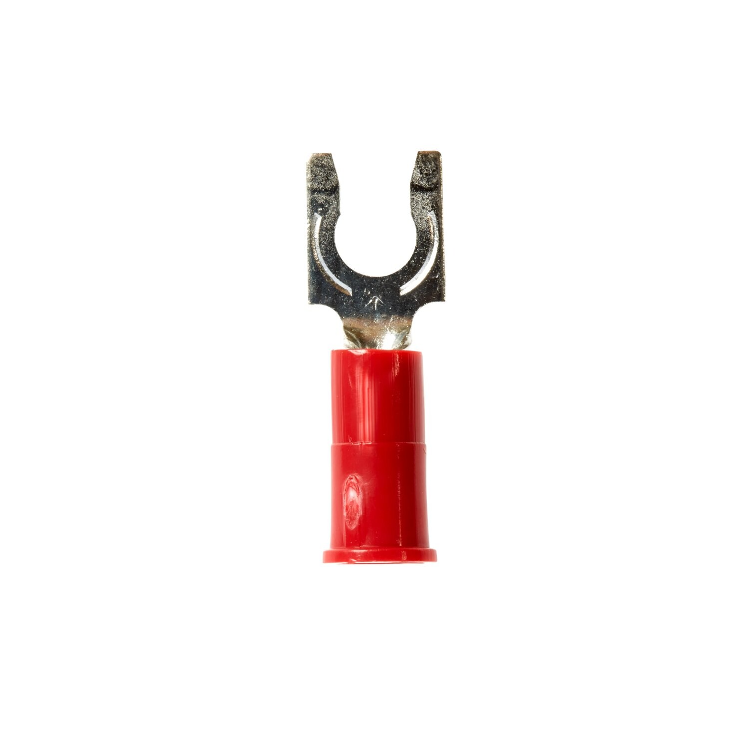 7010398197 - 3M Scotchlok Locking Fork Vinyl Insulated, 100/bottle, MV18-8FLX, spring-like tongue firmly fits around the stud, 500/Case