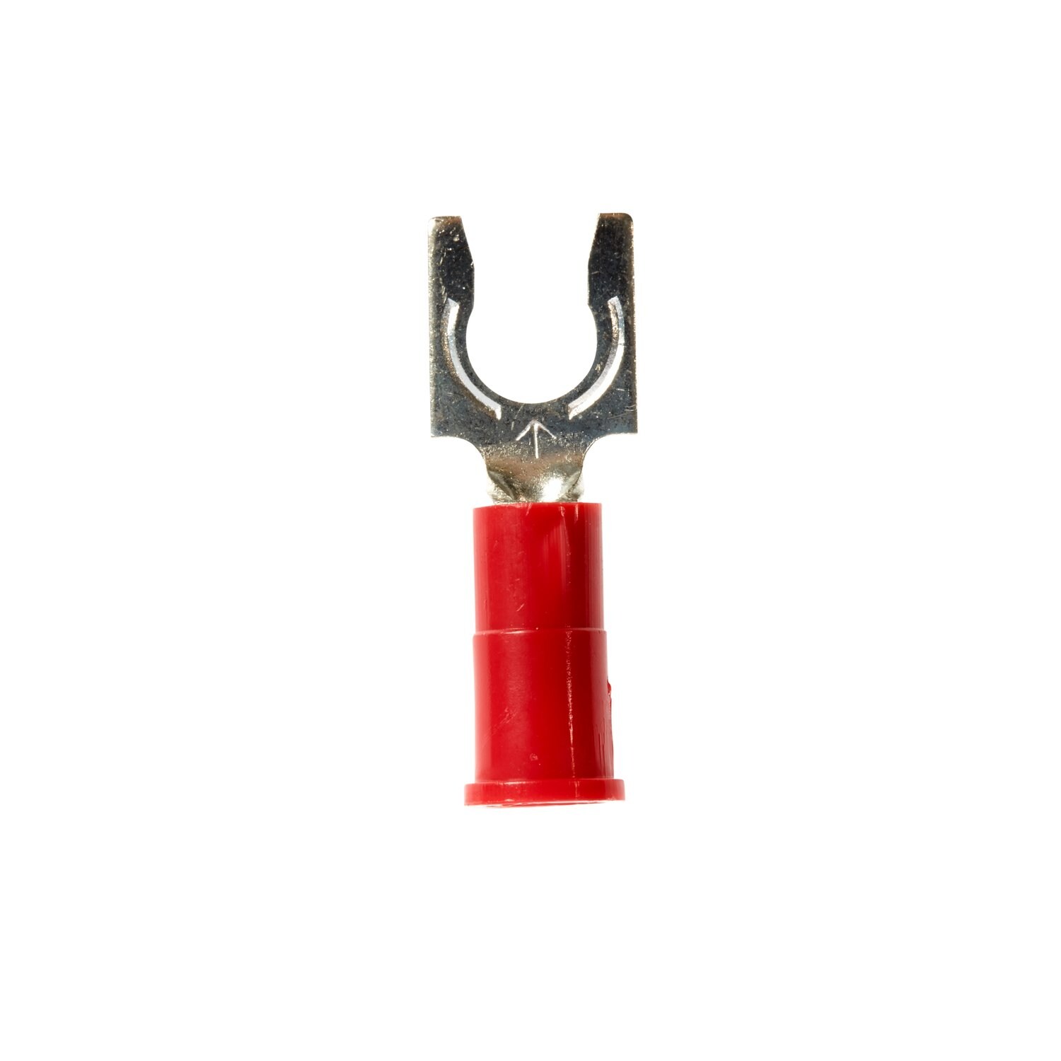 7000133370 - 3M Scotchlok Locking Fork Vinyl Insulated, 100/bottle, MV18-10FLX, spring-like tongue firmly fits around the stud, 500/Case