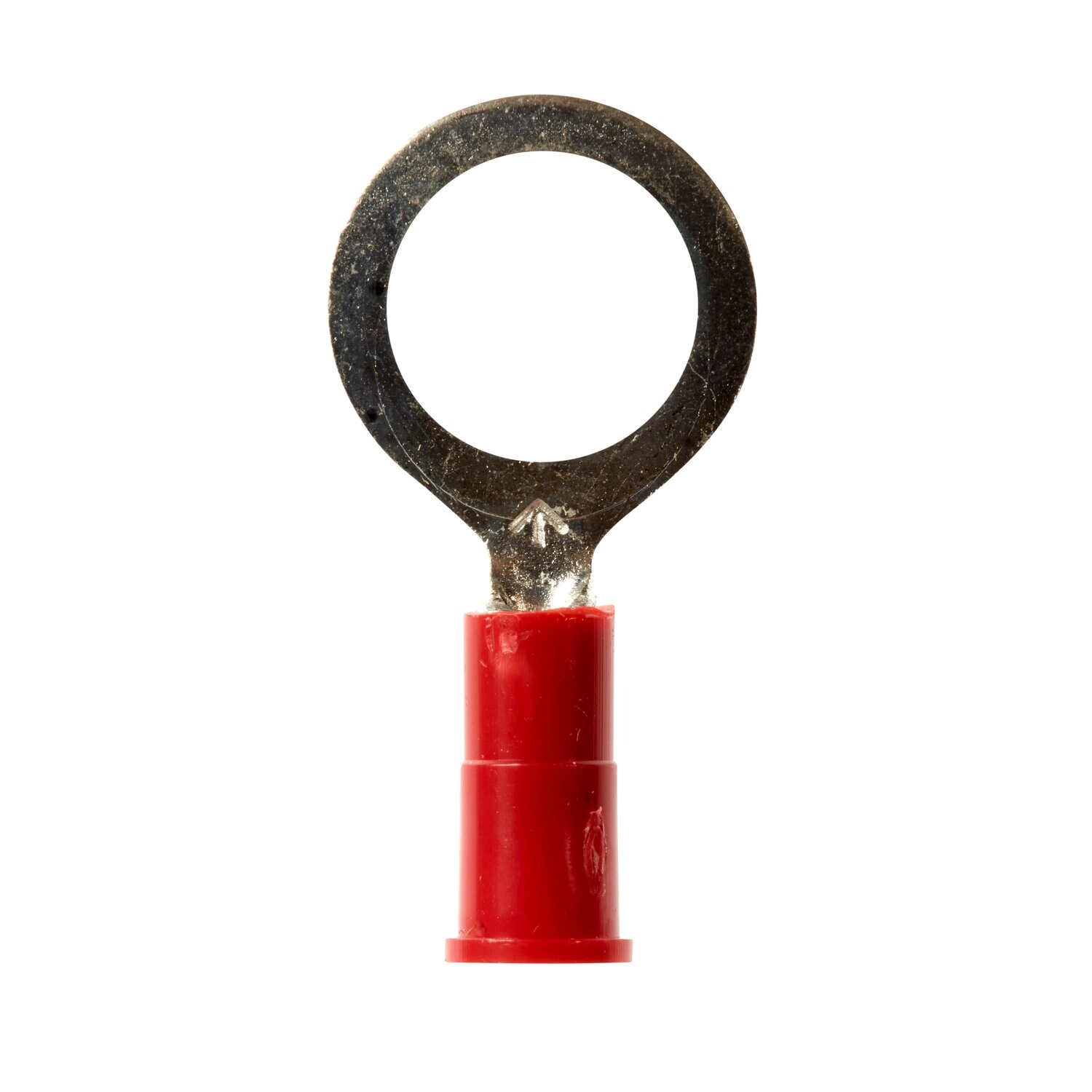7100165246 - 3M Scotchlok Ring Vinyl Insulated, 100/bottle, MV18-38RX, standard-style ring tongue fits around the stud