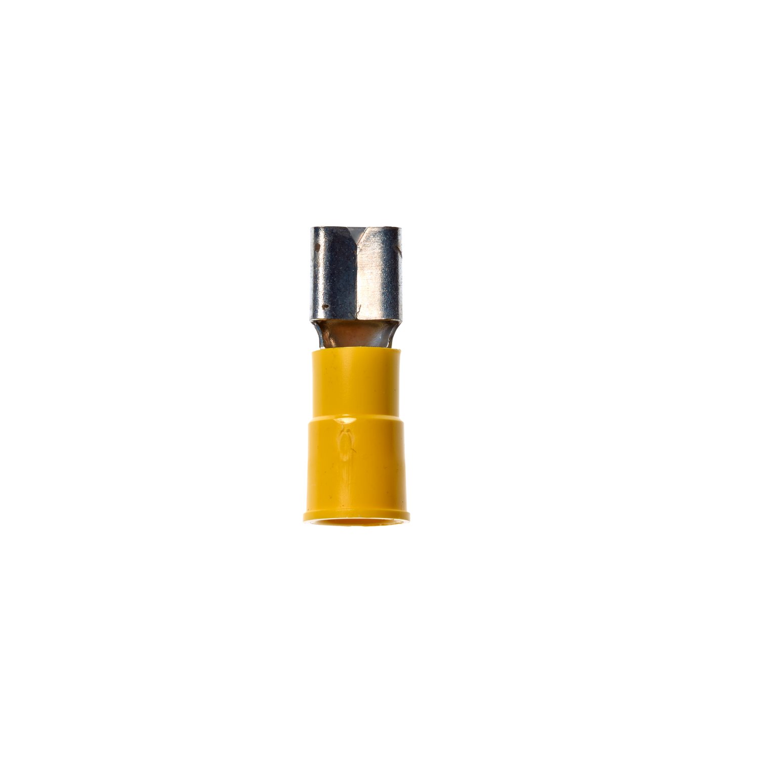 7000132452 - 3M Scotchlok Female Disconnect, Vinyl Insulated Butted Seam w/Interlocking Barrel MVI10-250DFK, 12-10 AWG, 500/Case