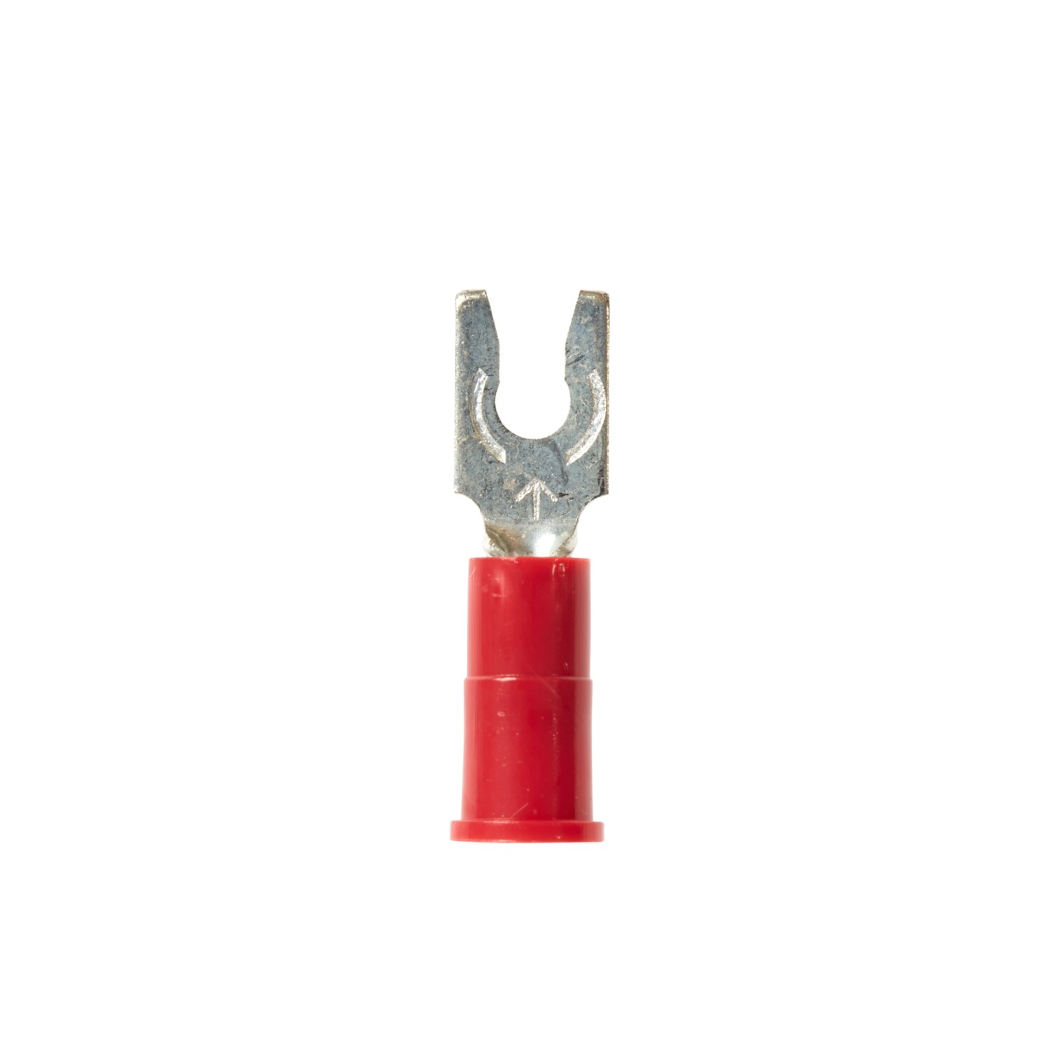 7100163468 - 3M Vinyl Insulated Butted Seam Ring Tongue Terminal, 11-4S-P, standard-style ring tongue fits around the stud