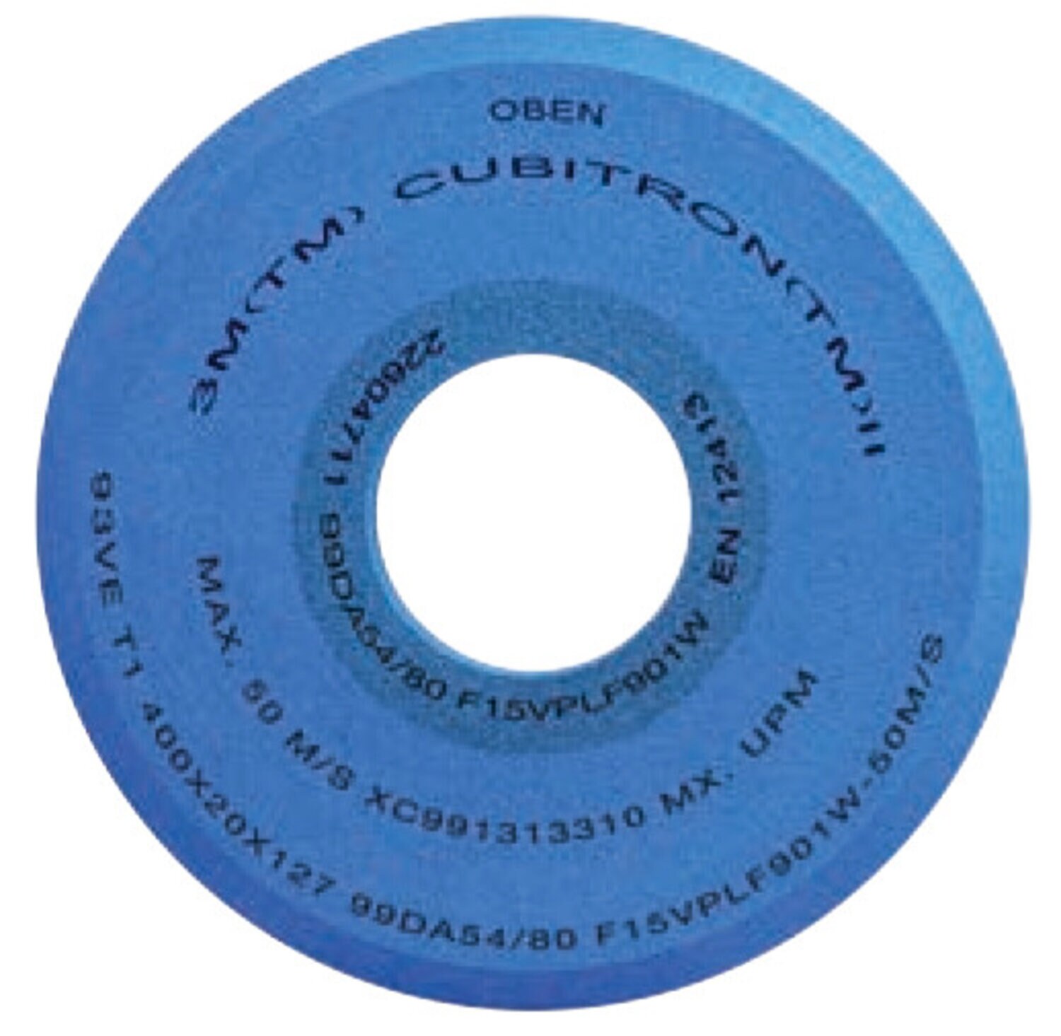 7010405635 - 3MCubitronII Vitrified Grinding Wheel 93VE T1-200x12x31.75 99DA54/80 F15VPLF901W-50M/S ANSI