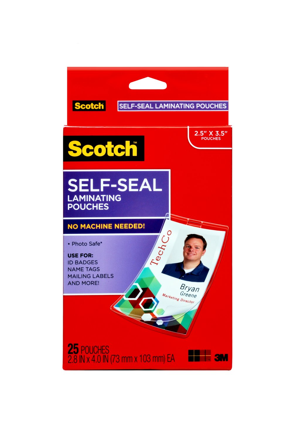 7100028779 - Scotch ID Badge/Tag Protectors LS852G