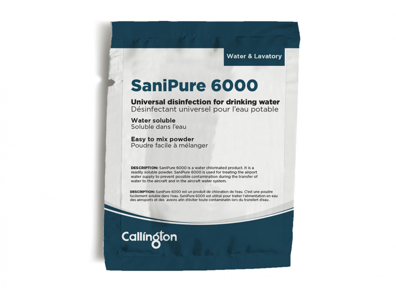 AR0005160 - CALLINGTON SANIPURE 6000 - WATER DISINFECTION CHLORINATION POWDER - 8.5GM PC