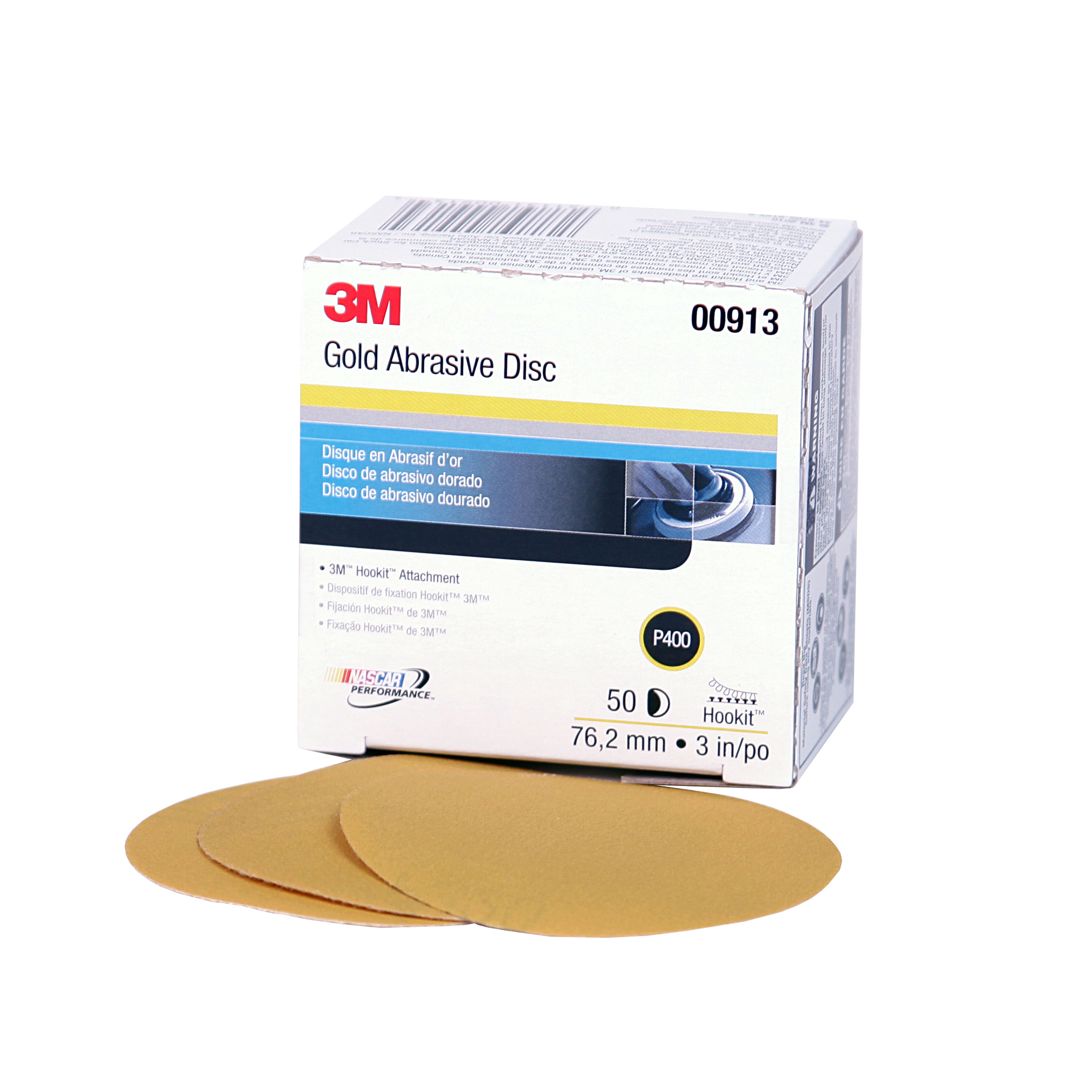 P320 Grit 3M Hookit Paper Disc 210U Pack of 100 5 Diameter 5 Diameter Aluminum Oxide 