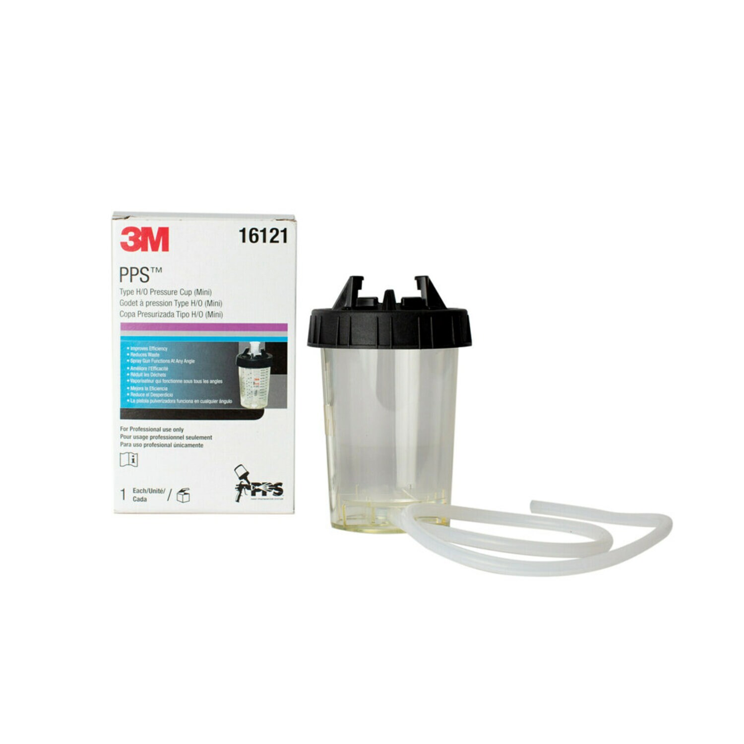 7000119727 - 3M PPS Type H/O Pressure Cup, 16121, Mini, 4 cups per case