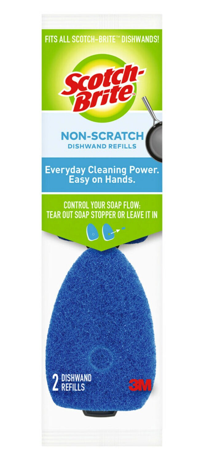 7100373428 - Scotch-Brite Zero Scratch Dishwand Refills 483-12-RSC-RRP, 2 each/pack, 12 packs/case