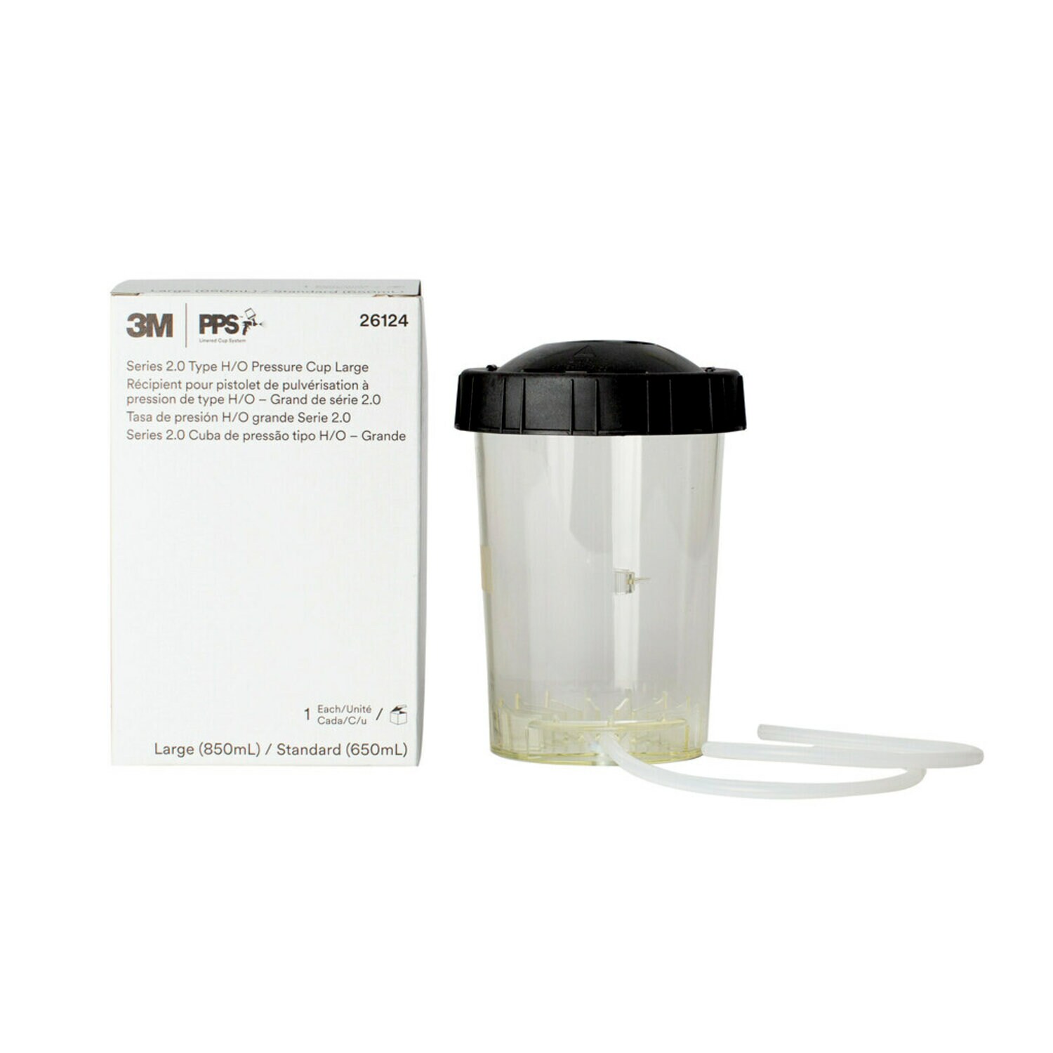 7100191753 - 3M PPS Series 2.0 Type H/O Pressure Cup 26124, Large/Standard (28 fl oz/22 fl oz, 828 mL/650 mL), 2/Case