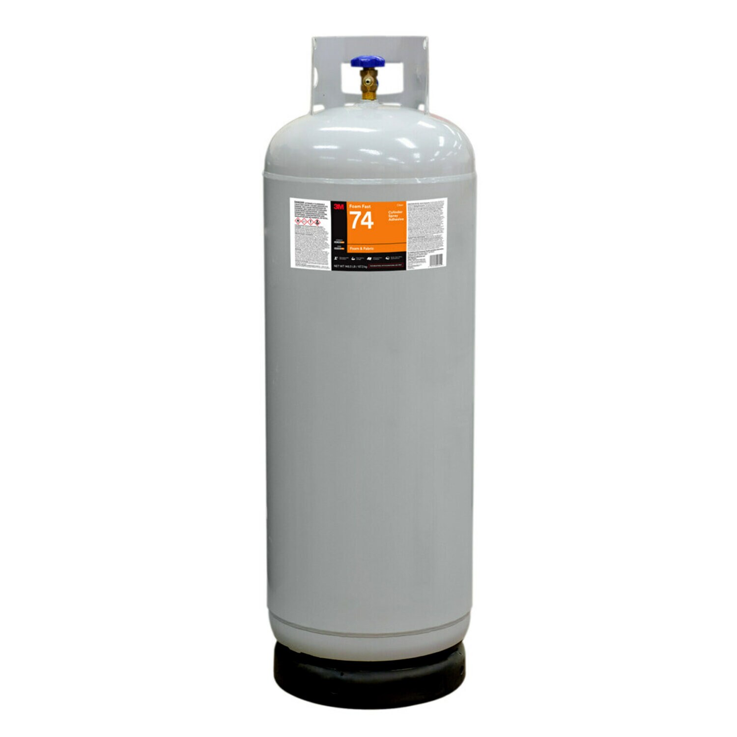 7010299400 - 3M Foam Fast 74 Cylinder Spray Adhesive, Clear, Intermediate Cylinder
(Net Wt 148.5 lb)