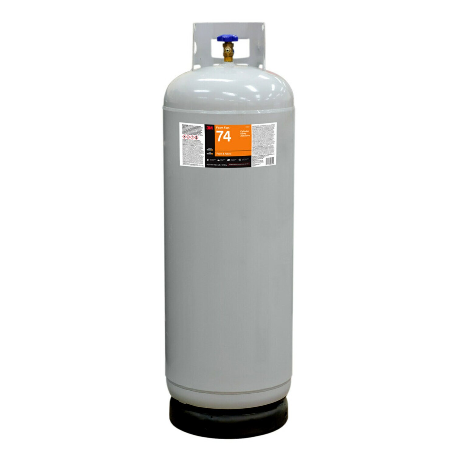 7010299400 - 3M Foam Fast 74 Cylinder Spray Adhesive, Clear, Intermediate Cylinder (Net Wt 148.5 lb)