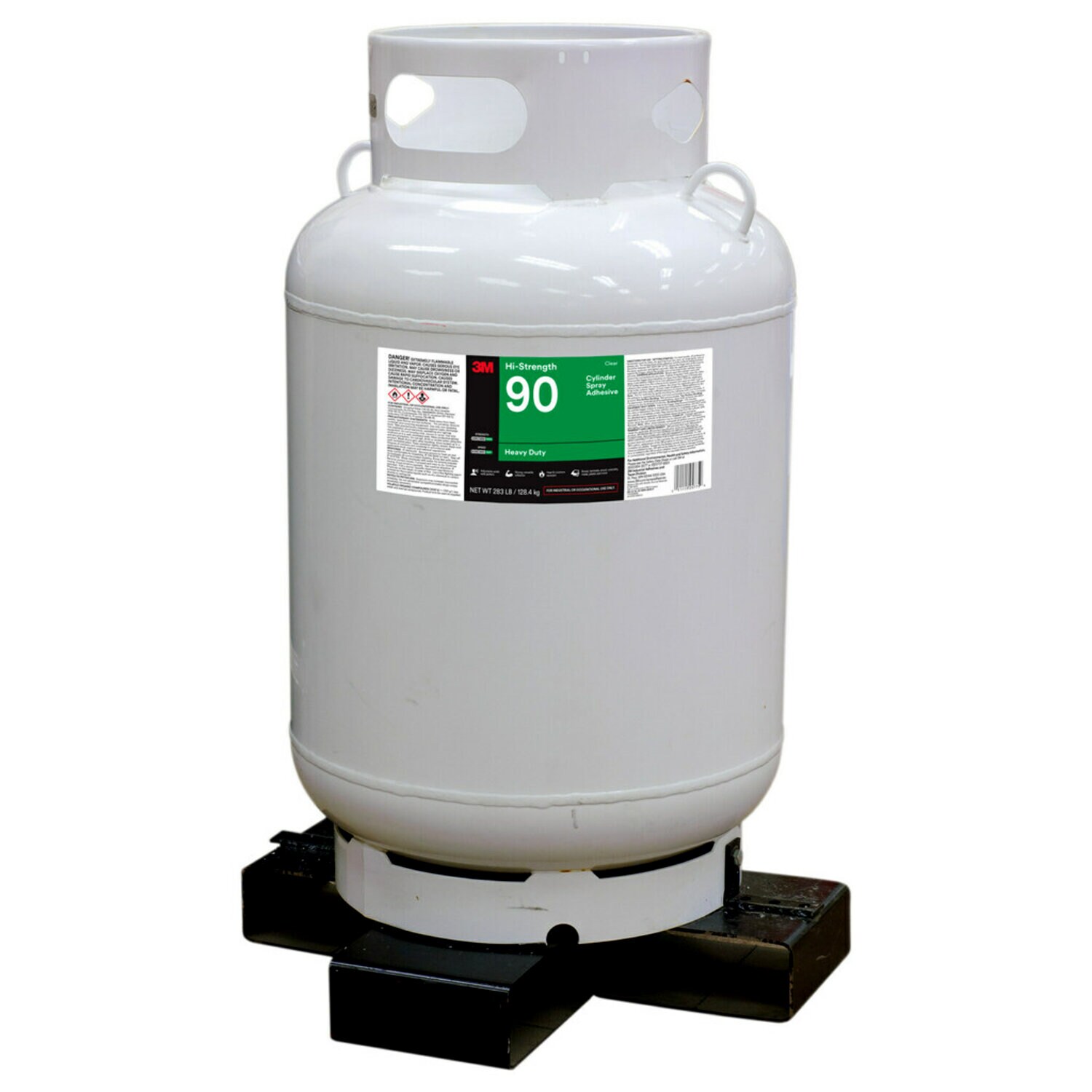 7100139490 - 3M Hi-Strength 90 Cylinder Spray Adhesive, Clear, Jumbo Cylinder (Net
Wt 283.2 lb)