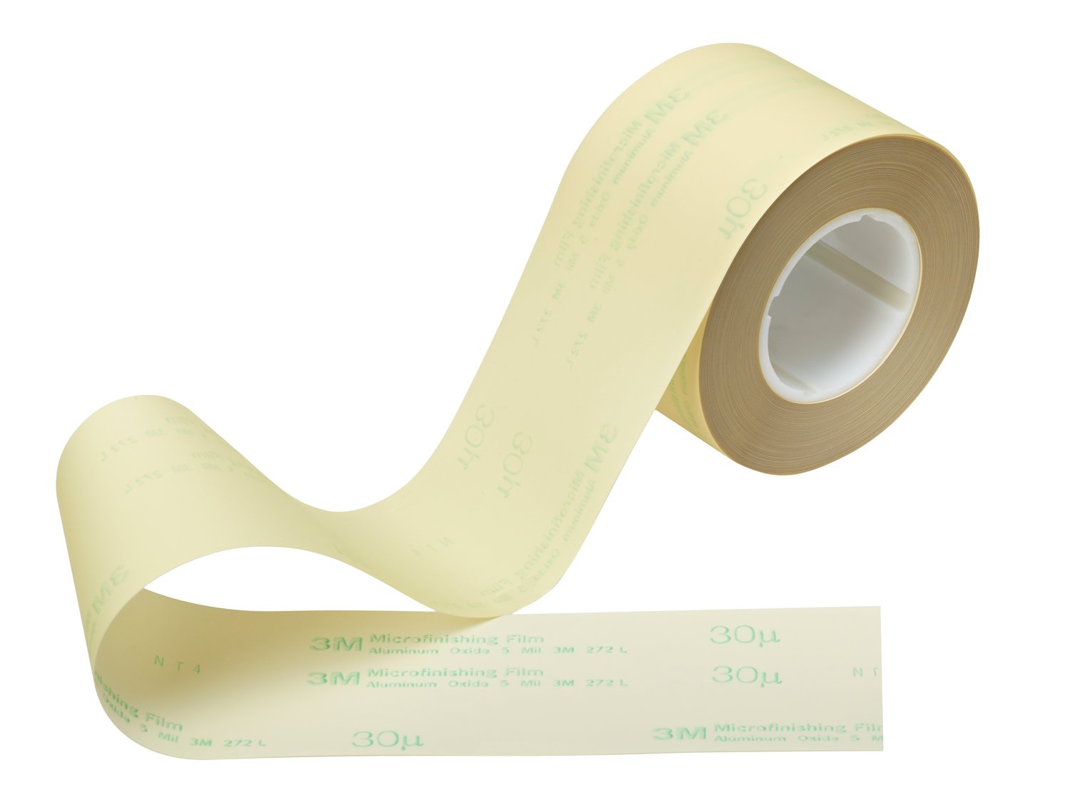 7100231700 - 3M Microfinishing Film Roll 272L, 30 Mic 5MIL, Type UK, 16 in x 150 ft
x 3 in (406.4mmx45.75m), Keyed Core, ASO