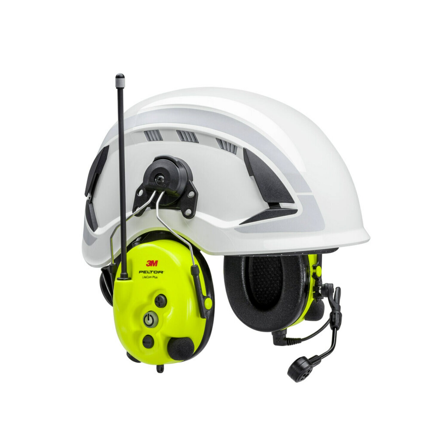 7100228966 - 3M PELTOR LiteCom Plus Headset MT73H7P3E4610NA, Hard Hat Attached, 5 ea/Case