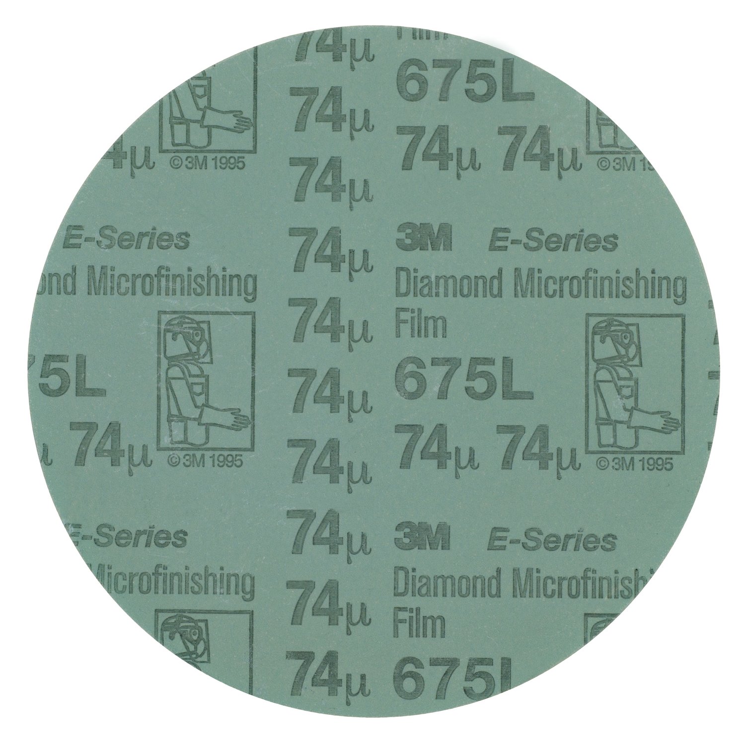 7010533420 - 3M Hookit Diamond Microfinishing Film Disc 675L, 45 Mic 5MIL, Gray, 2 in x NH, Die 200P