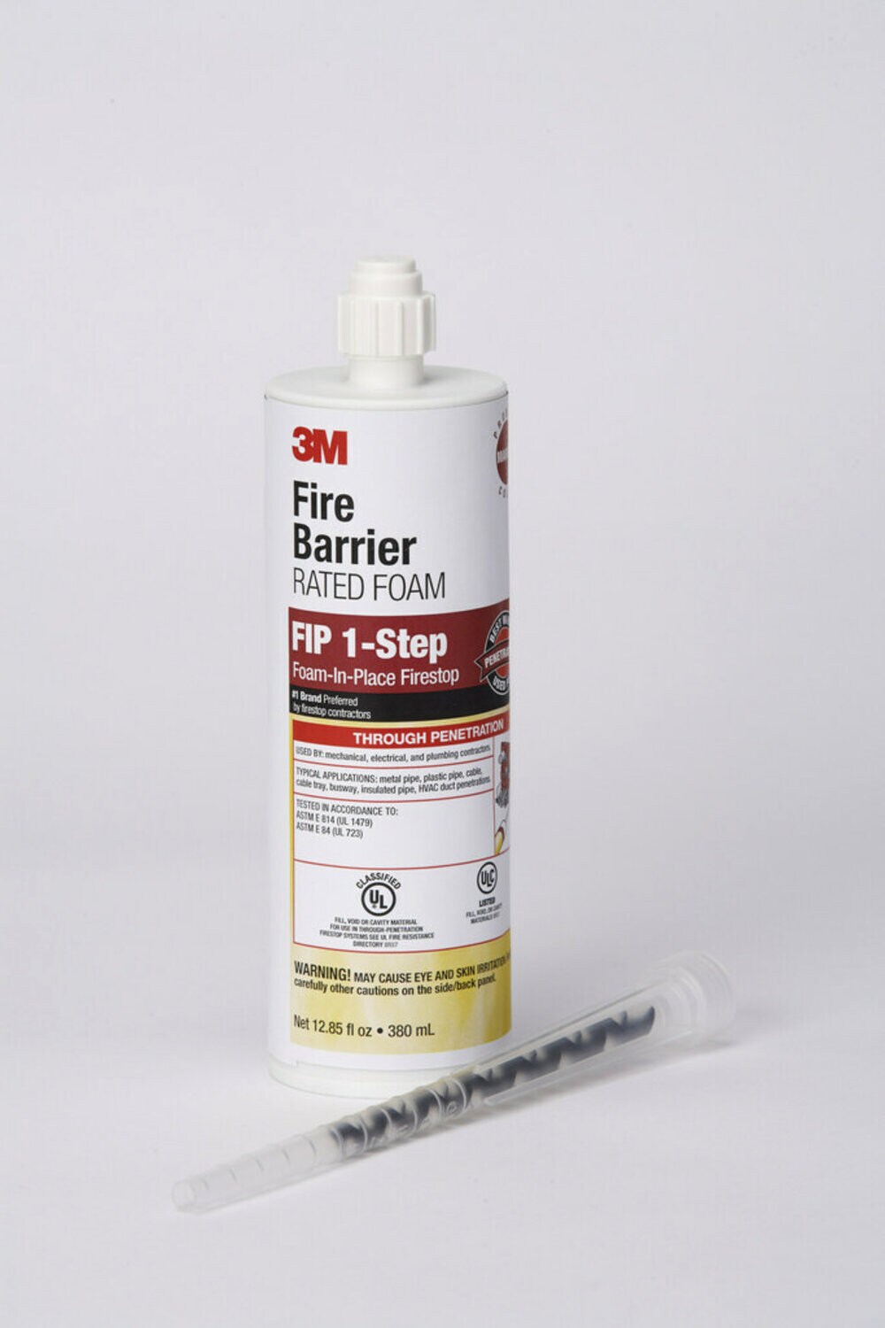 7100020738 - 3M Fire Barrier Rated Foam FIP 1-Step, Maroon, 12.85 fl oz Cartridge, (6 Each) Case