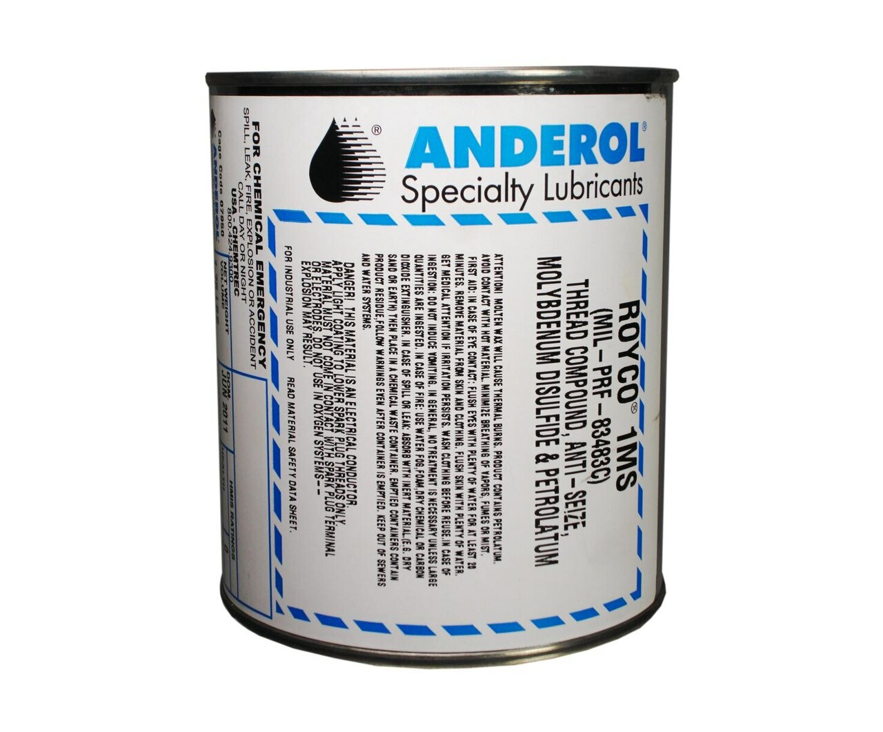 1MS1.75LB - Royco 1MS Thread Compound Antiseize Molybdenum Disulfide - Petrolatum - 1.75LB