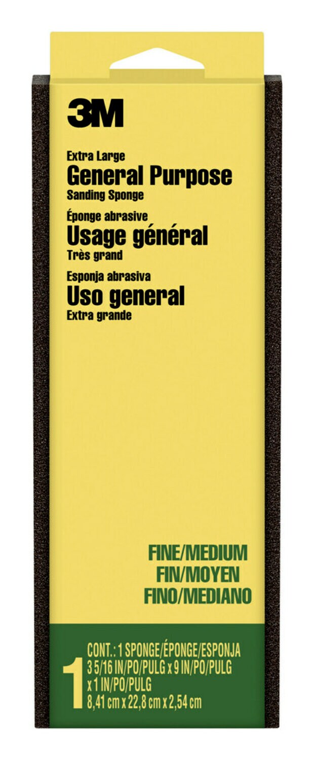 7010312905 - 3M Extra Large Sanding Sponge, 910XLA-12-CC, Fine/Medium Grit, 12/cs