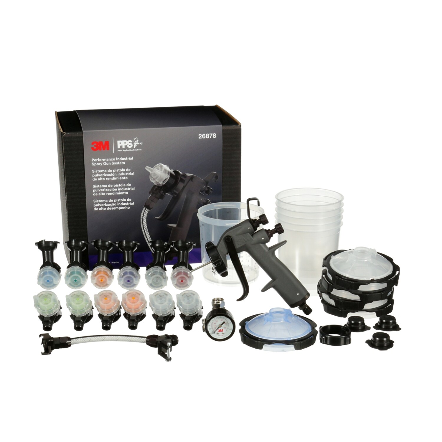 7100283739 - 3M Performance Industrial Spray Gun System 26878, 2 Kits/Case