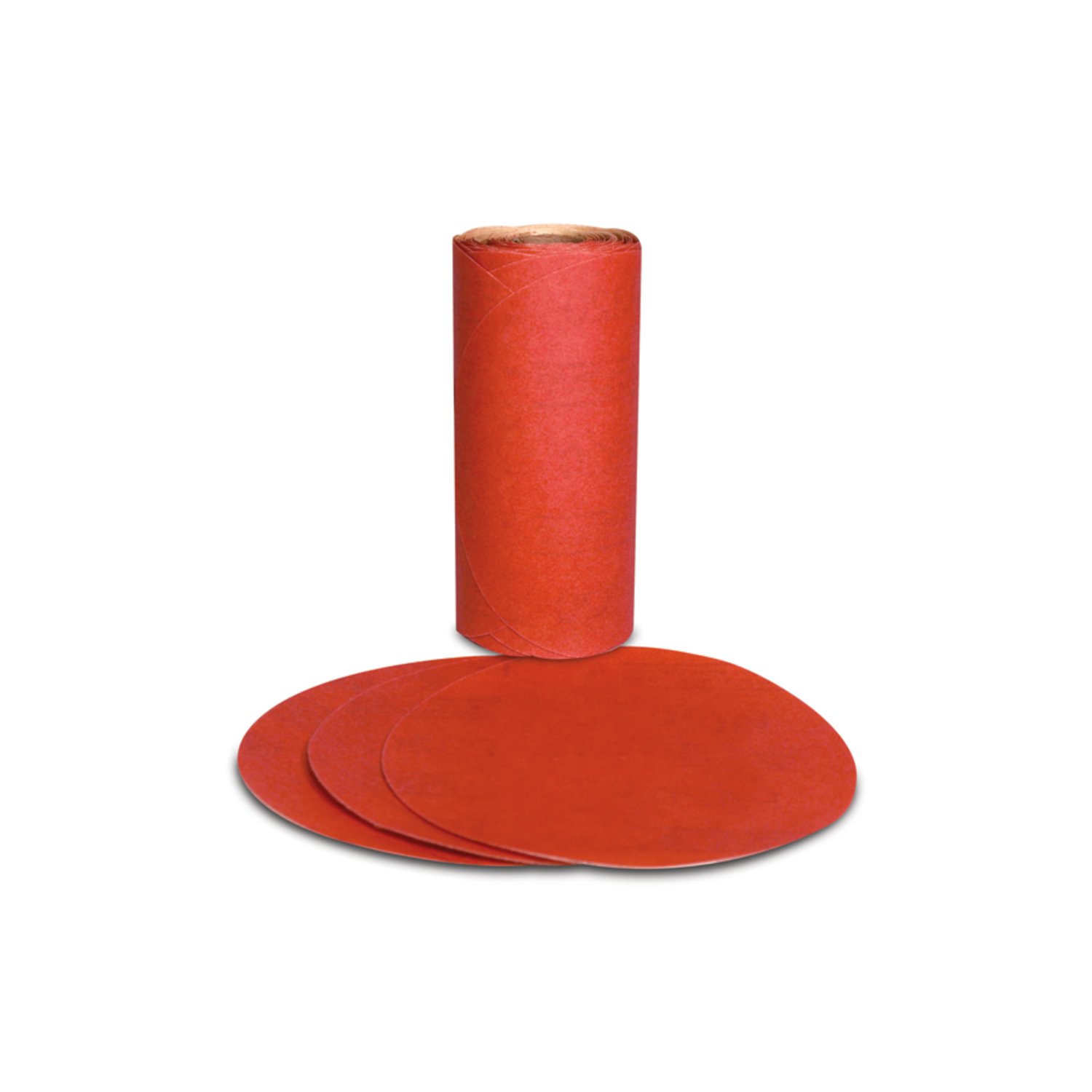 7000119918 - 3M Red Abrasive PSA Disc, 01610, 5 in, P80, 100 discs per roll, 6 rolls
per case