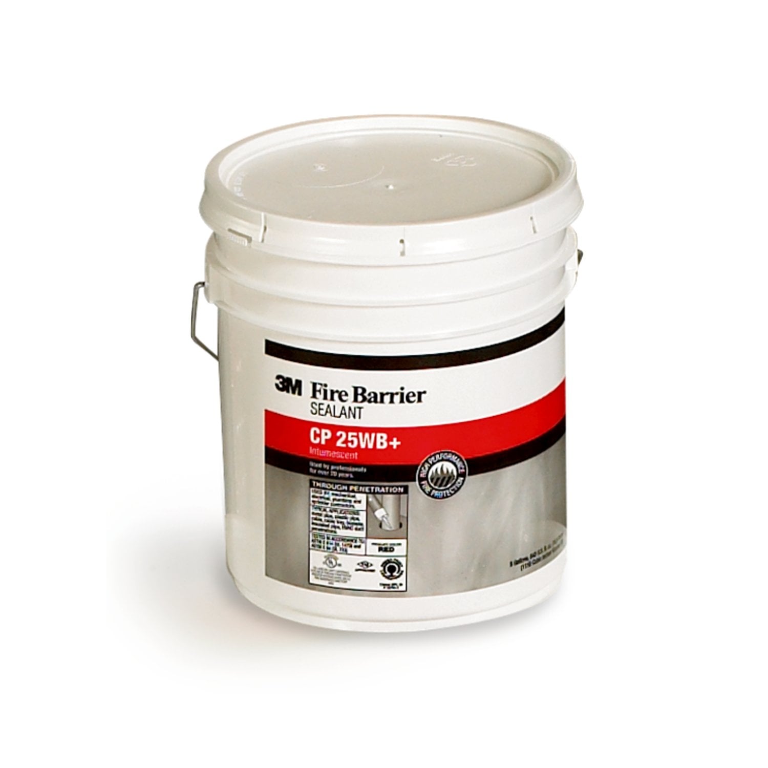 7000006379 - 3M Fire Barrier Sealant CP 25WB+, Red, 5 Gallon (Pail), 1 Each/Case
